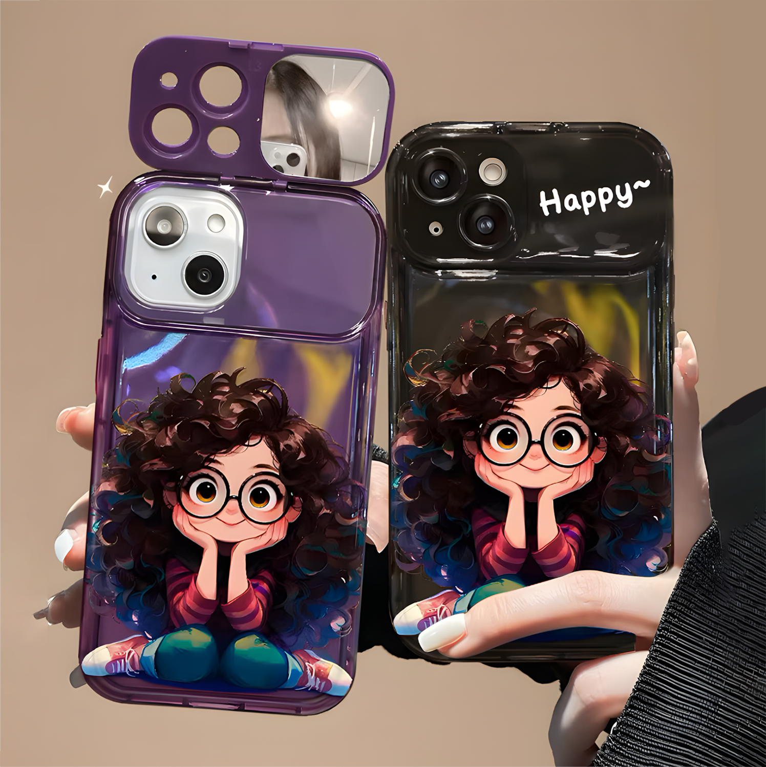 iPhone 13 Curly Charm Mirror Case