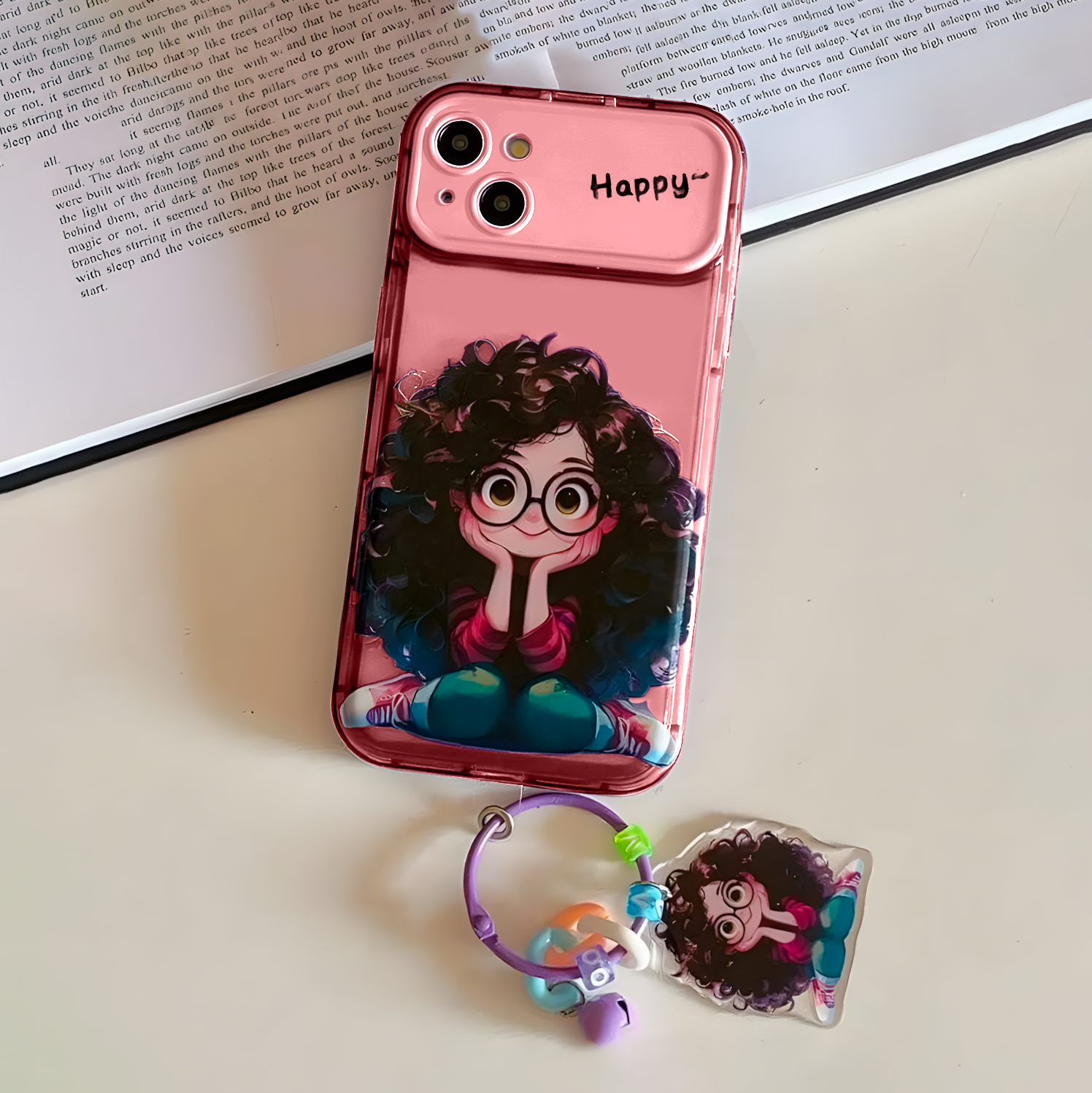 iPhone 15 Curly Charm Mirror Case