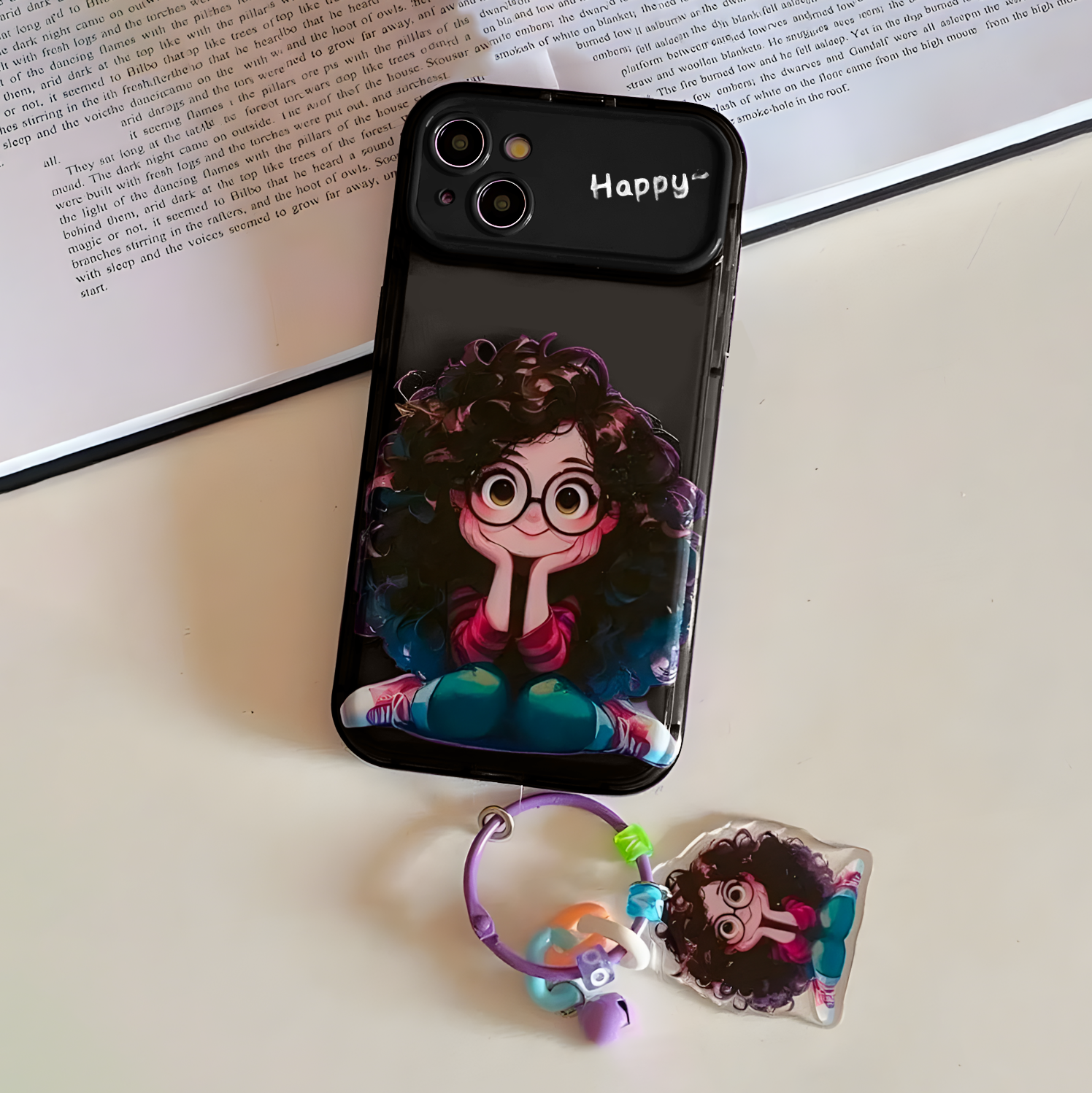 iPhone 15 Curly Charm Mirror Case