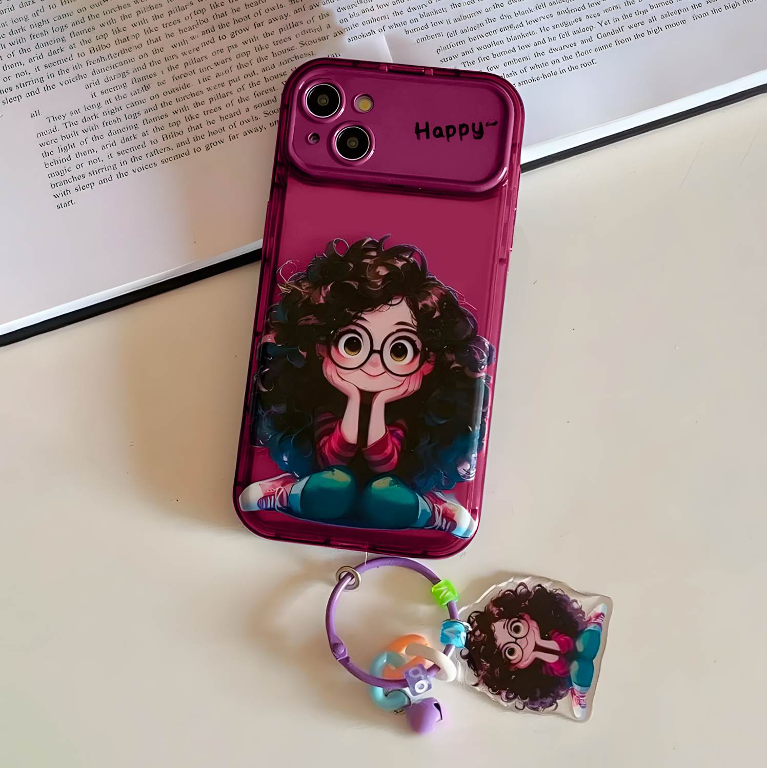 iPhone 15 Curly Charm Mirror Case