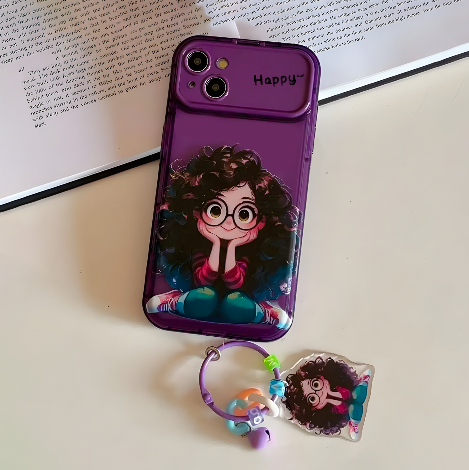 iPhone 15 Curly Charm Mirror Case