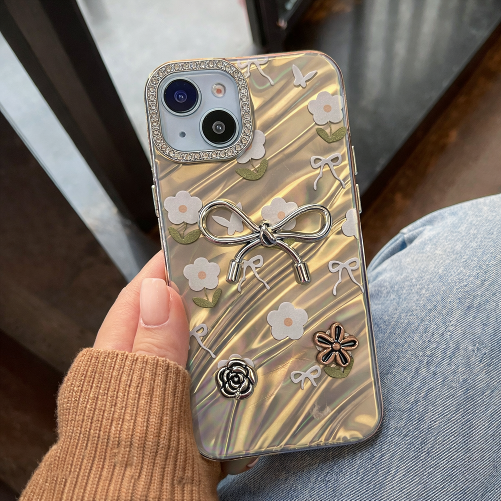 iPhone π Cute Aesthetic Floral Bow Case π