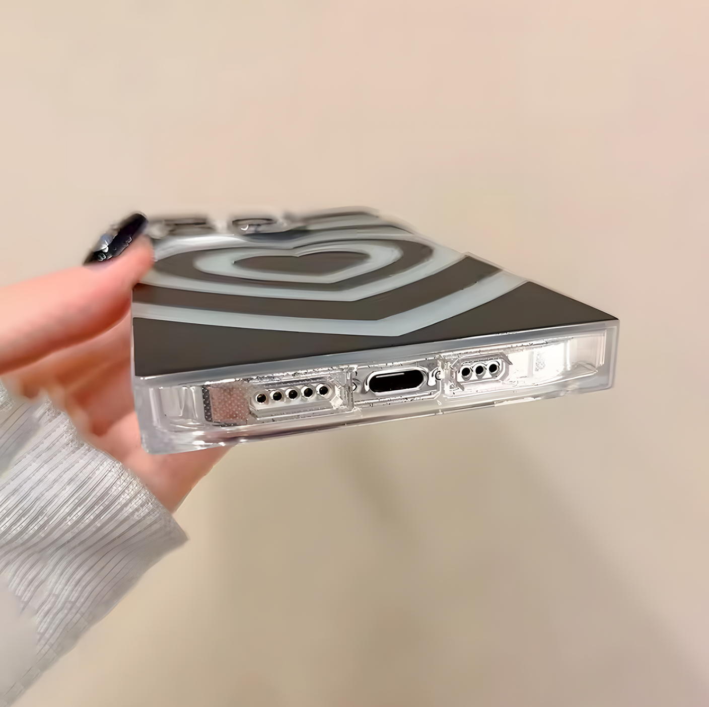 iPhone 14 Shining Heartbeat Case