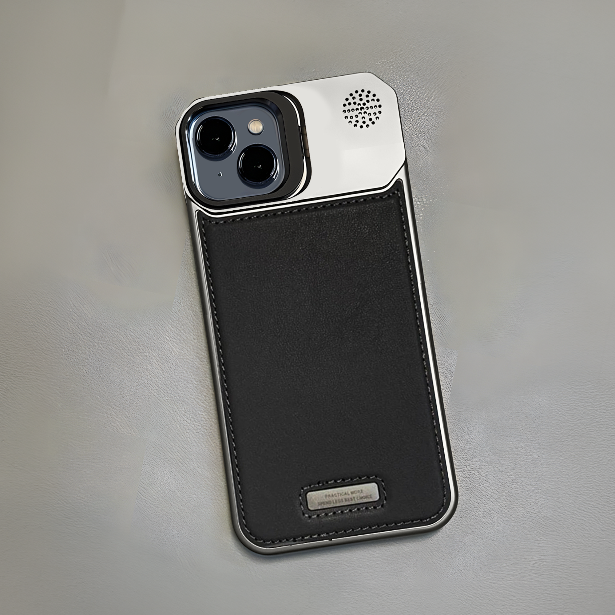 Luxury Leather & Metal Frame Case