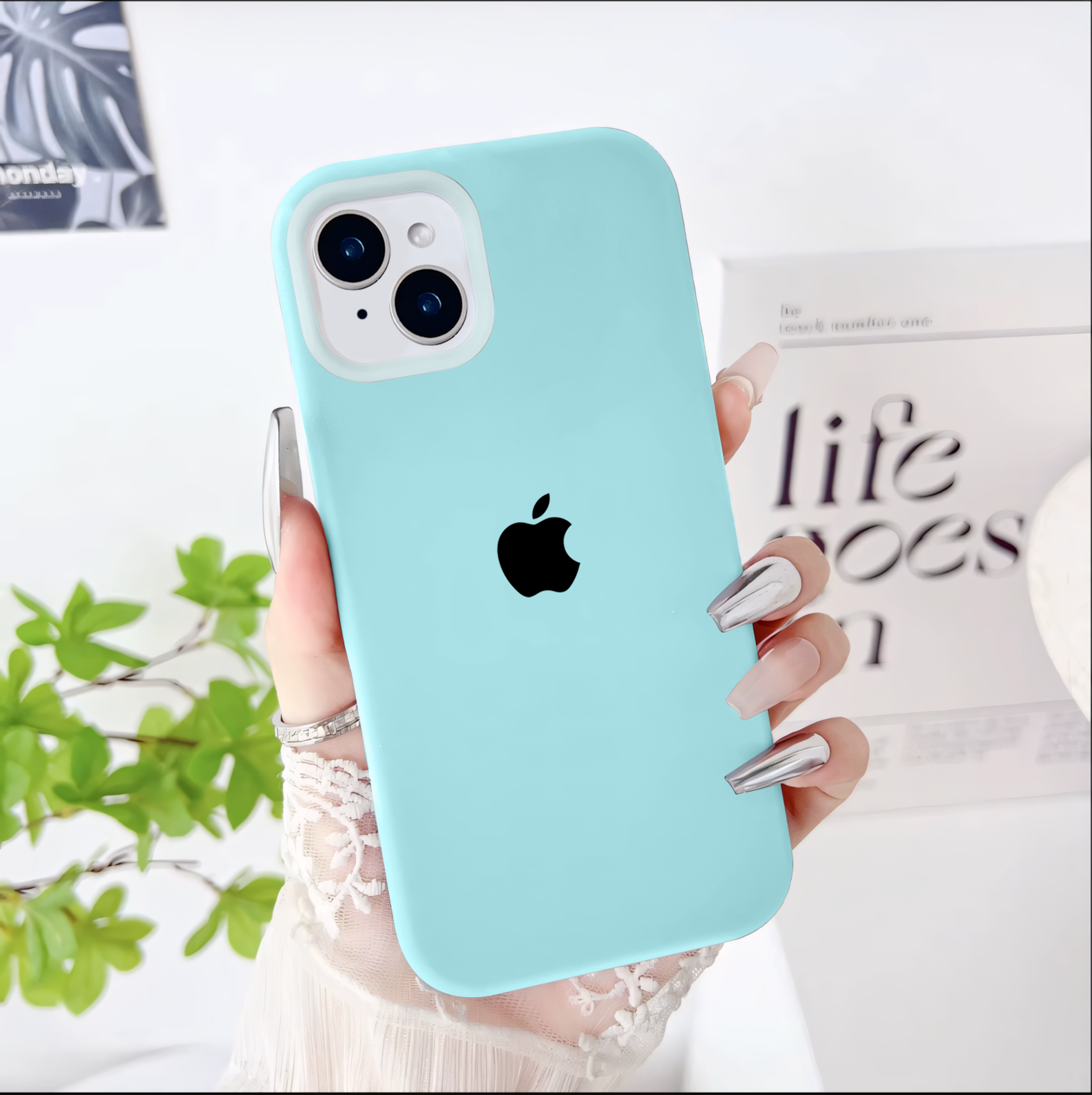 iPhone 15 Neon Cloud Silicone Case