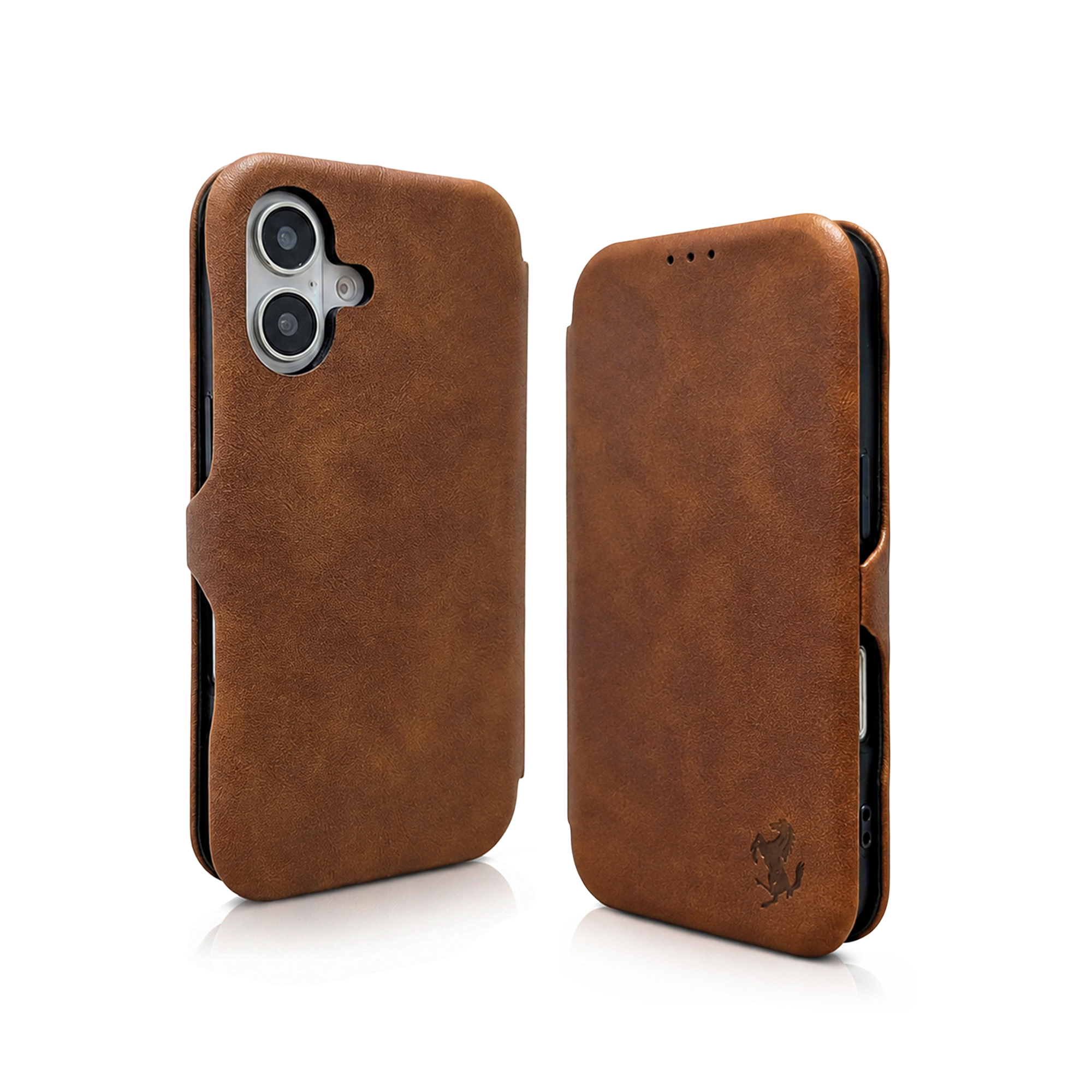 iPhone 16 Premium Leather Flip Case