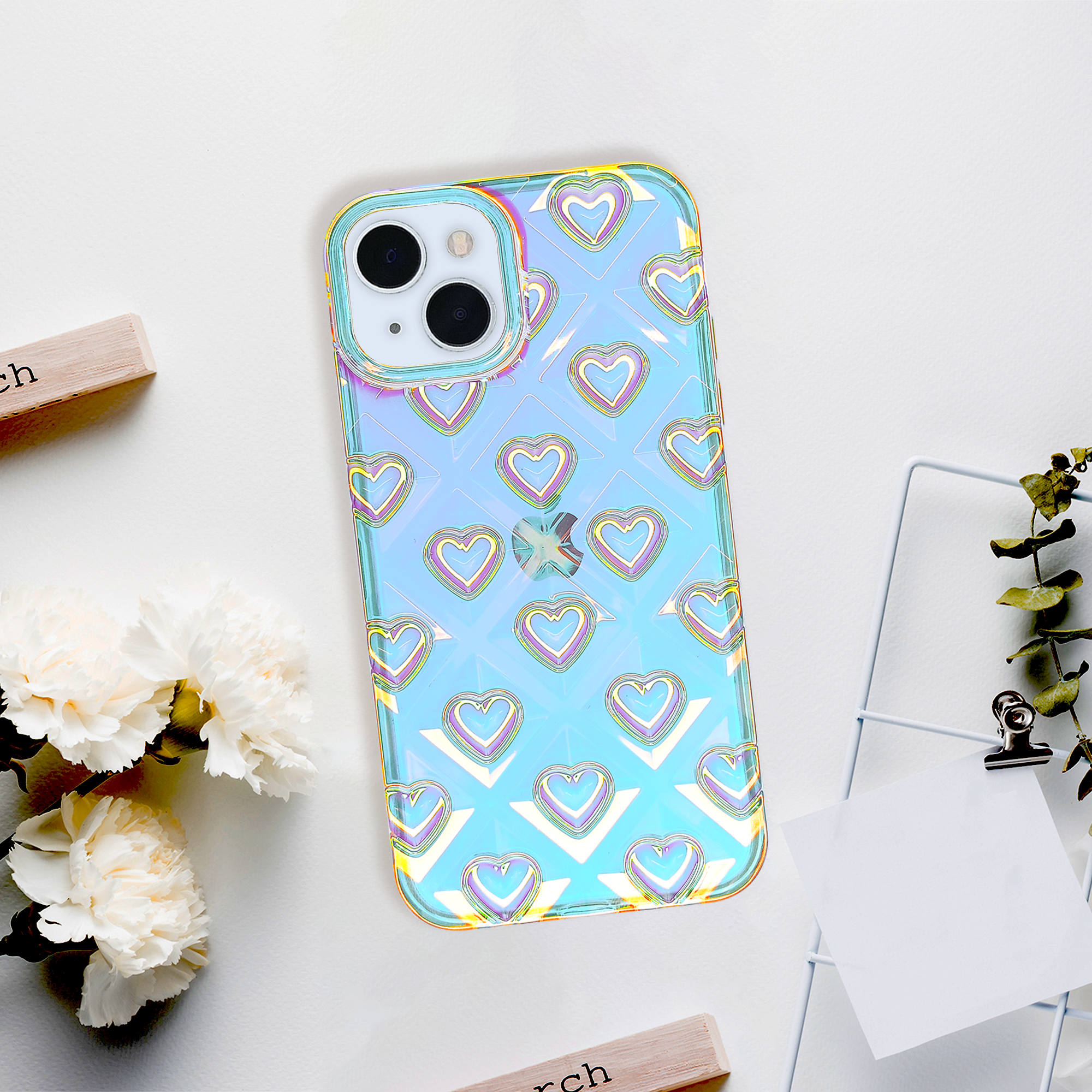 iPhone 14 Glossy Heart Case