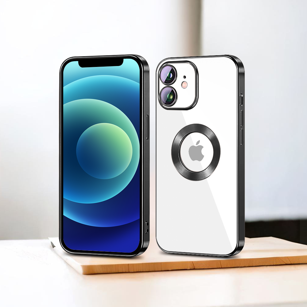 iPhone 12 Mini Chrome Ring Logo Cut Case