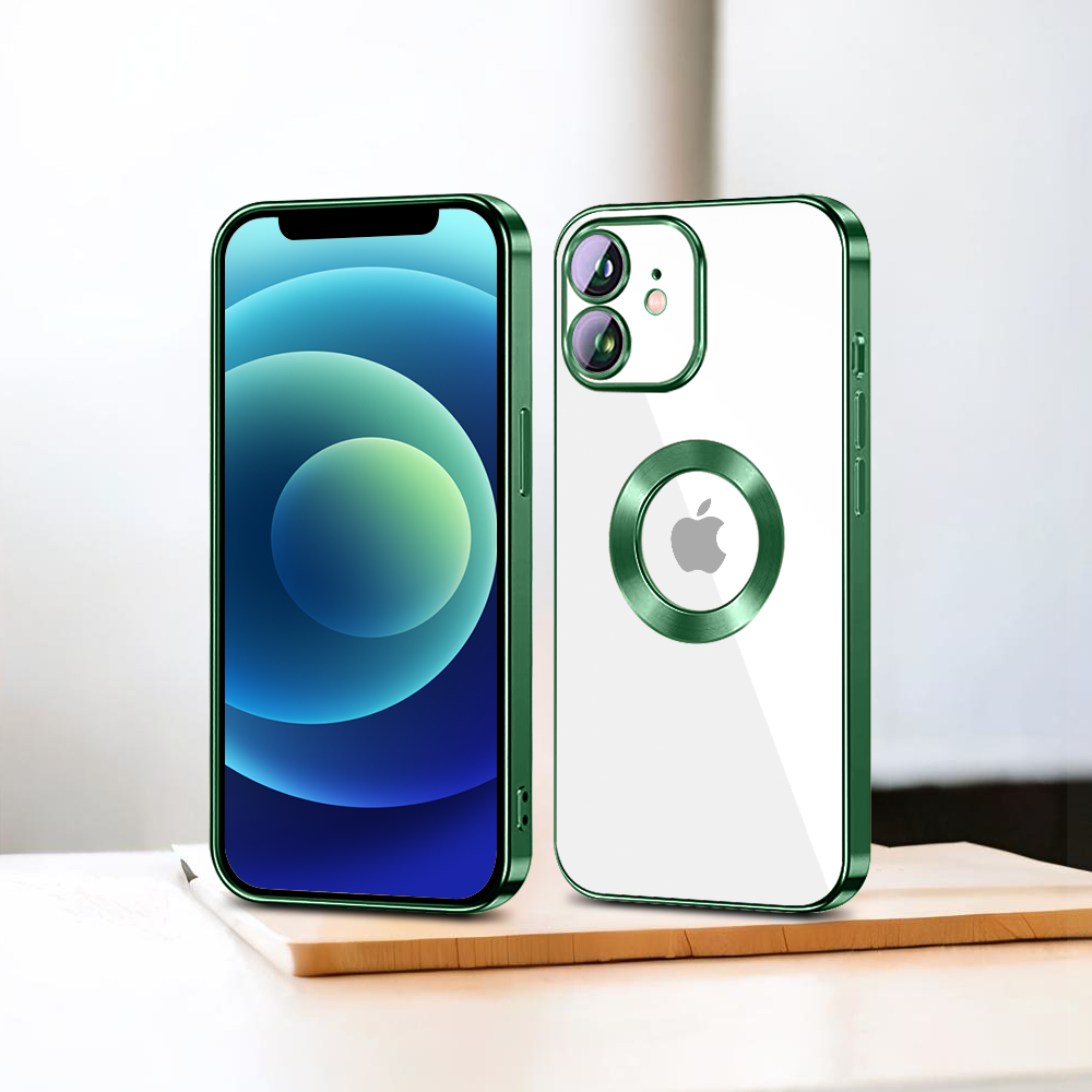 iPhone 12 Mini Chrome Ring Logo Cut Case