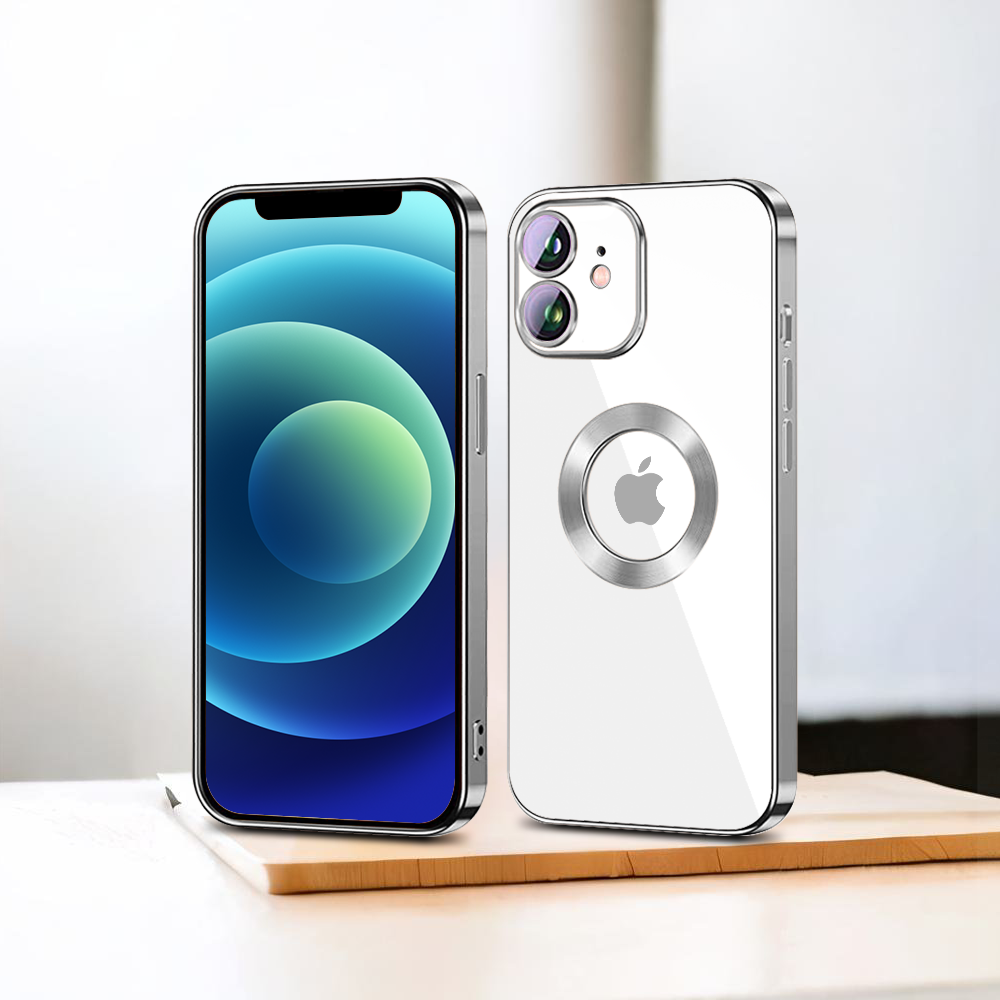 iPhone 12 Mini Chrome Ring Logo Cut Case