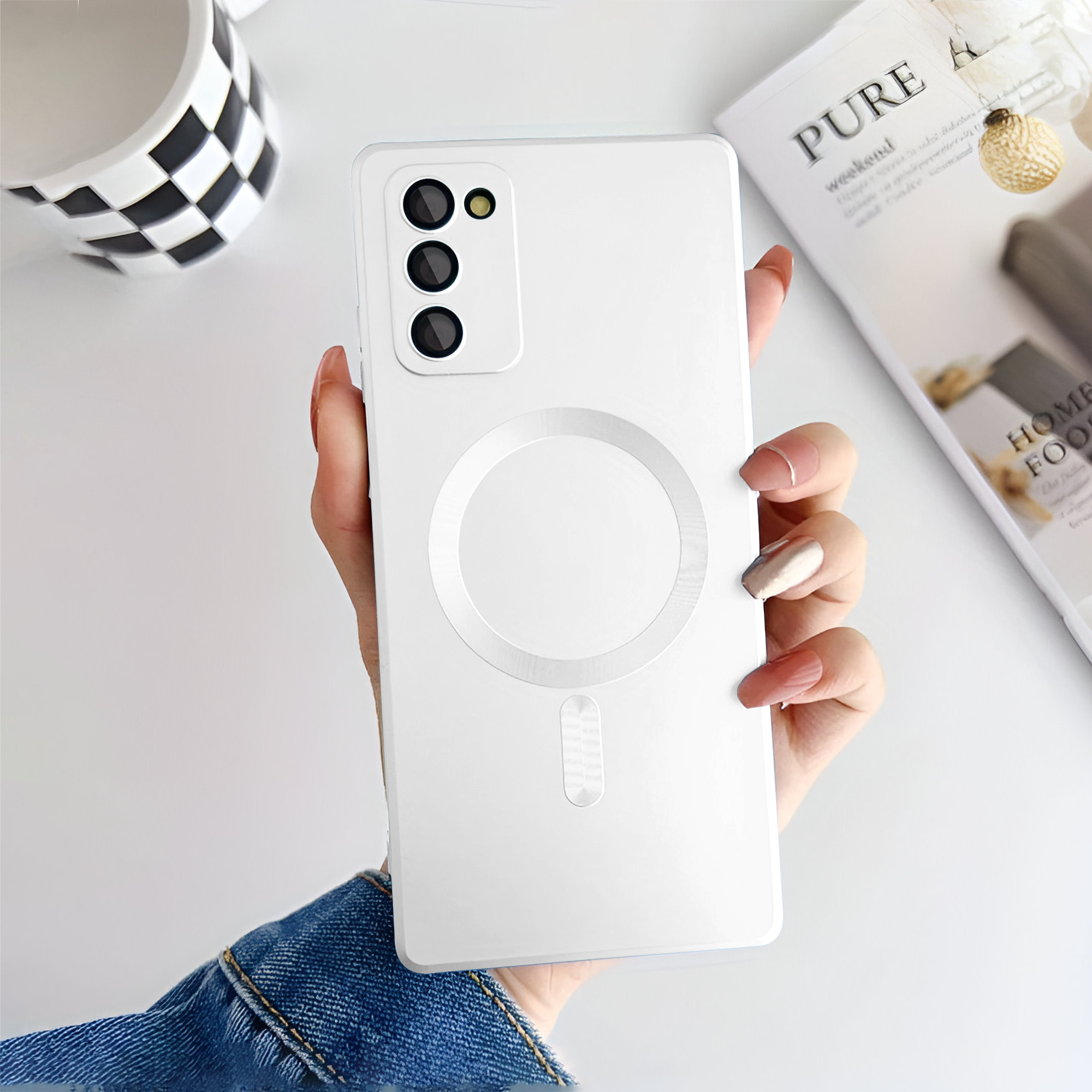 Samsung S20 FE Soft Matte Finish Wireless Charging Case