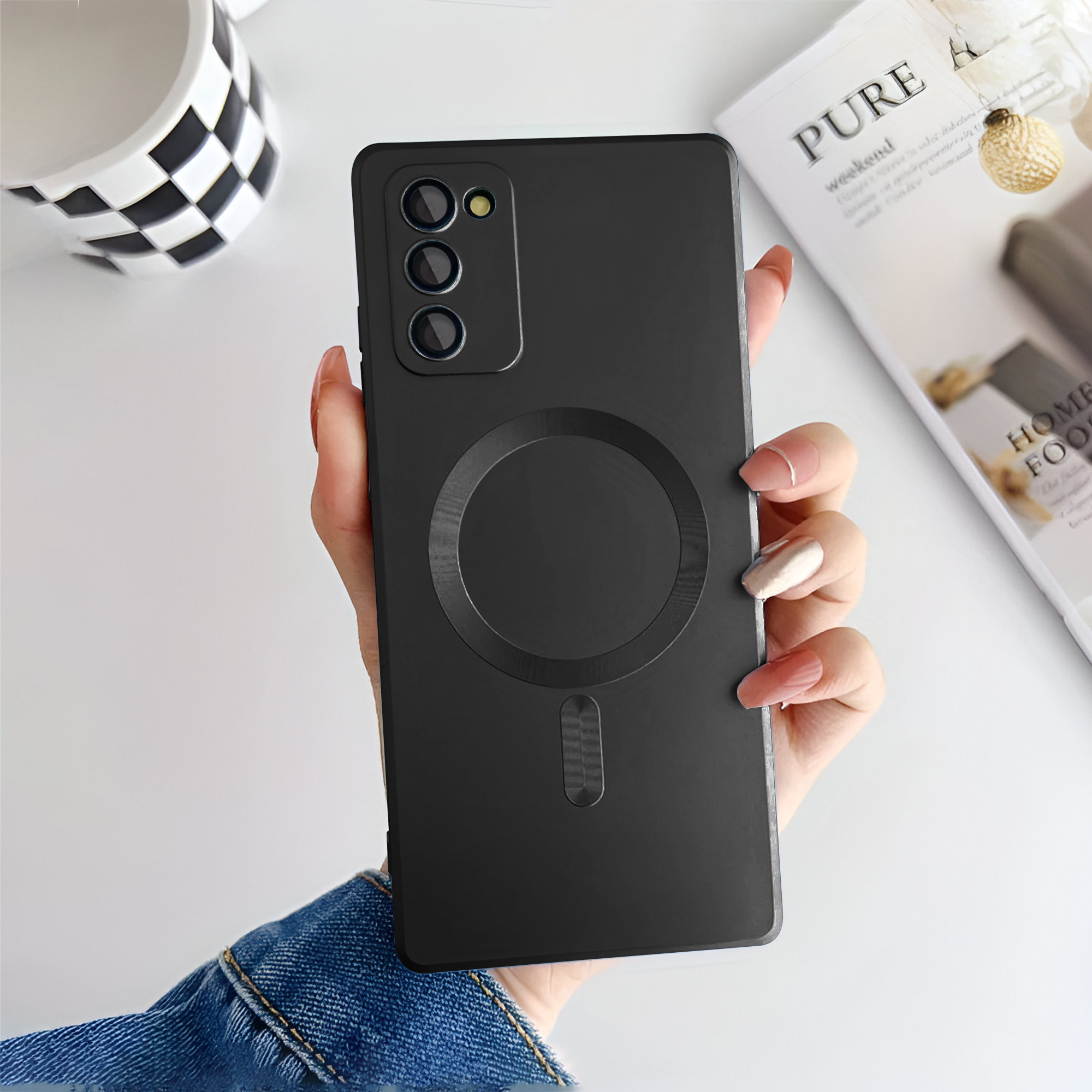 Samsung S20 FE Soft Matte Finish Wireless Charging Case