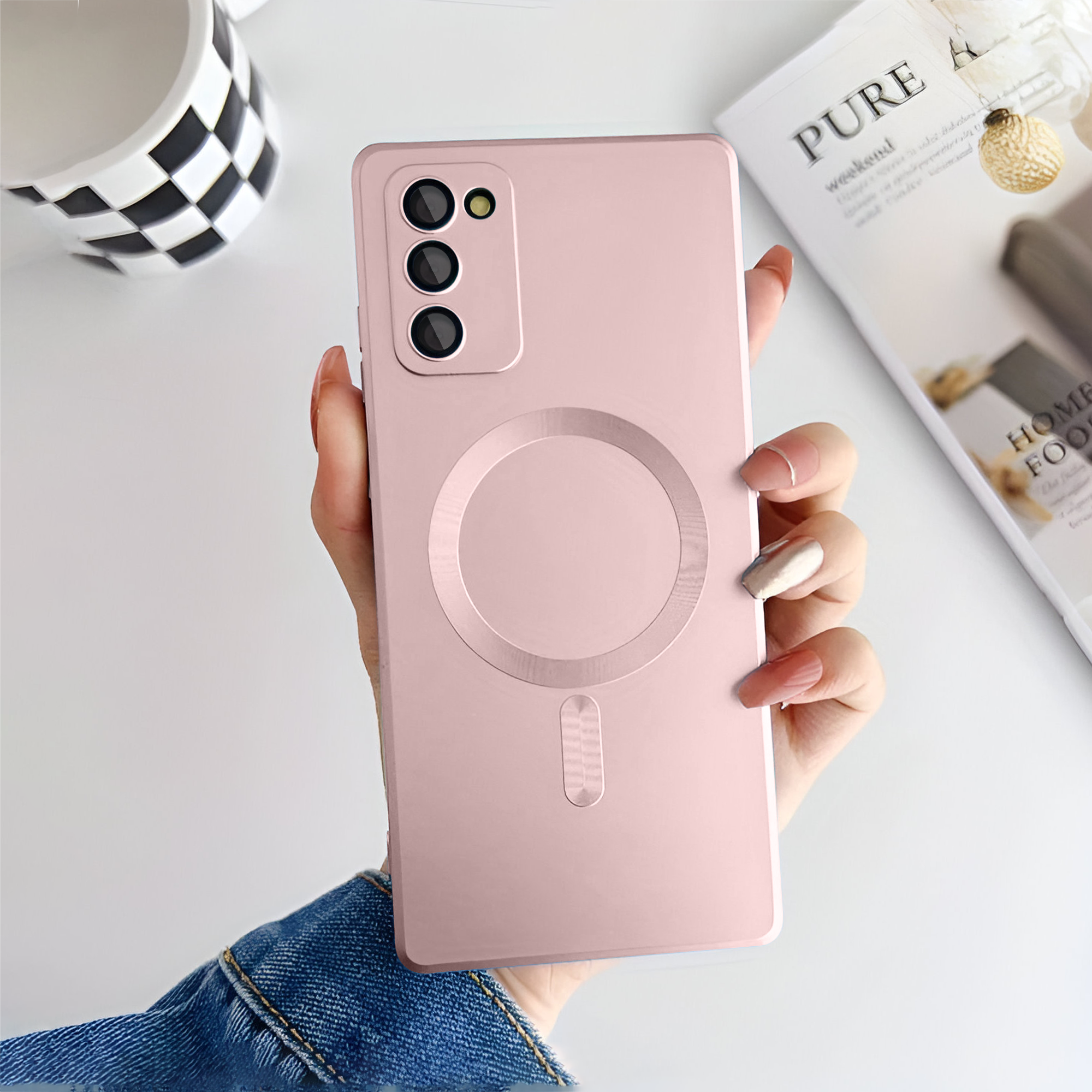 Samsung S20 FE Soft Matte Finish Wireless Charging Case