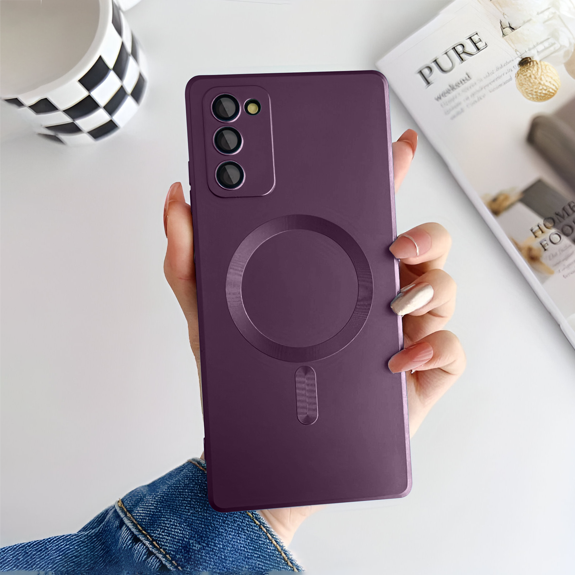 Samsung S20 FE Soft Matte Finish Wireless Charging Case