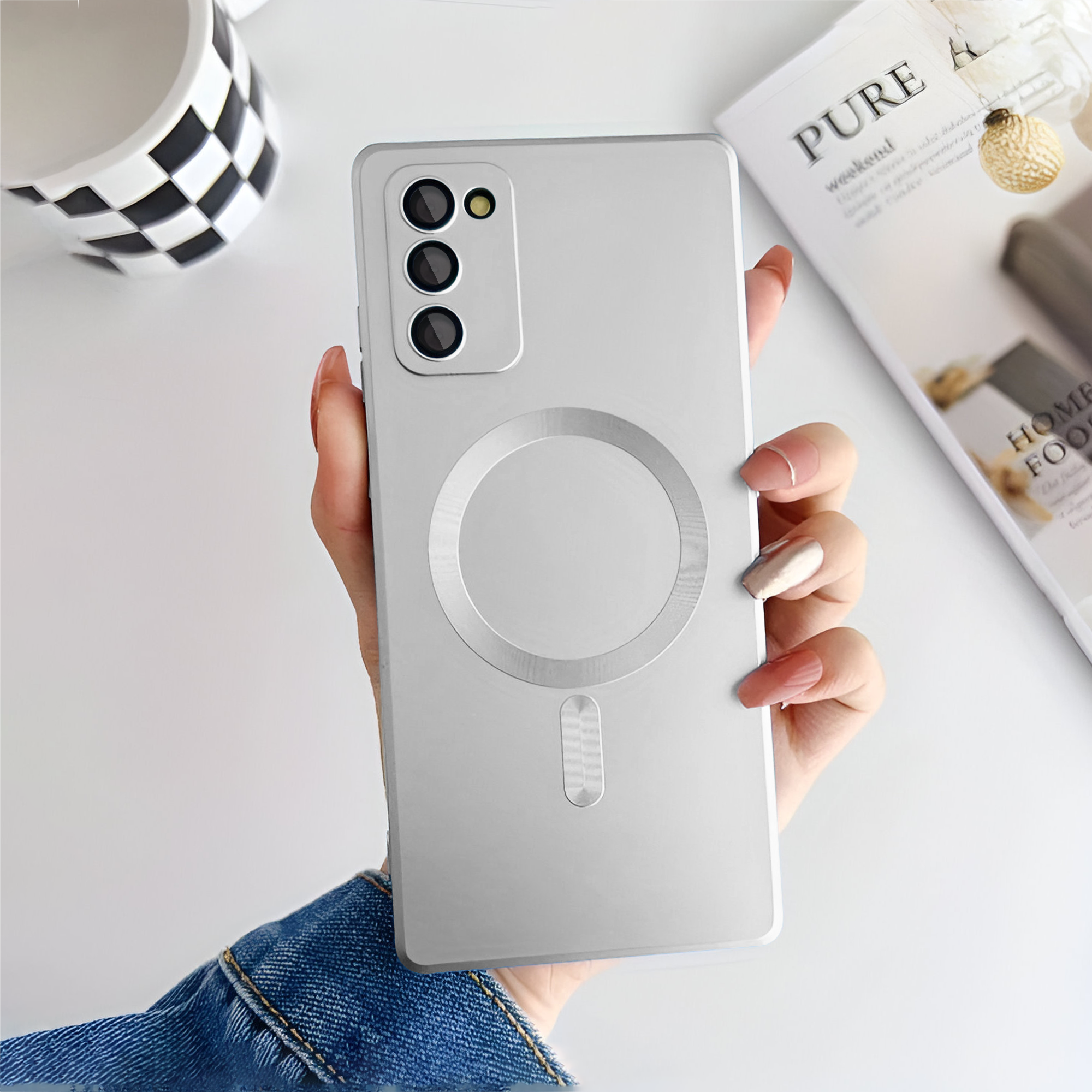 Samsung S20 FE Soft Matte Finish Wireless Charging Case