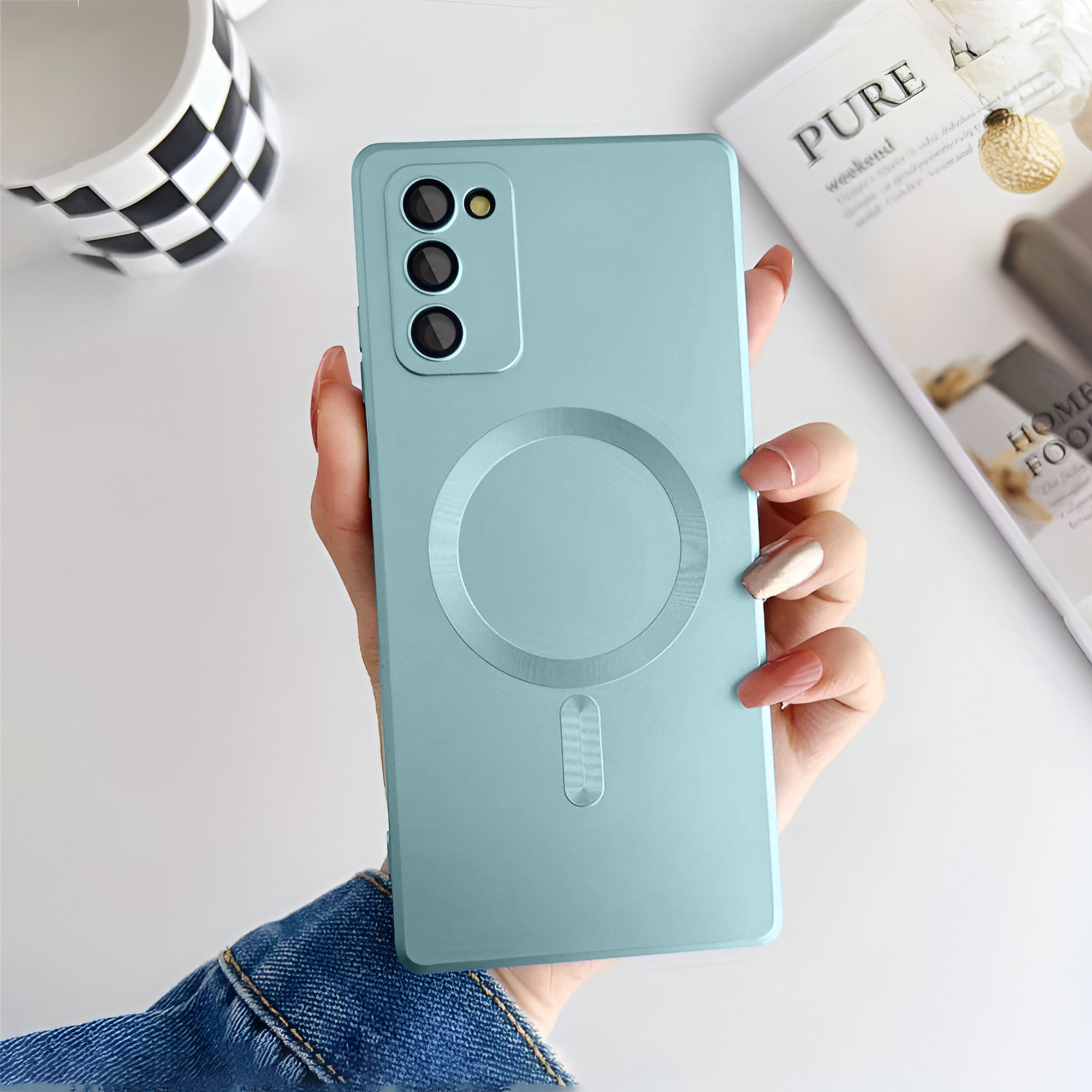 Samsung S20 FE Soft Matte Finish Wireless Charging Case