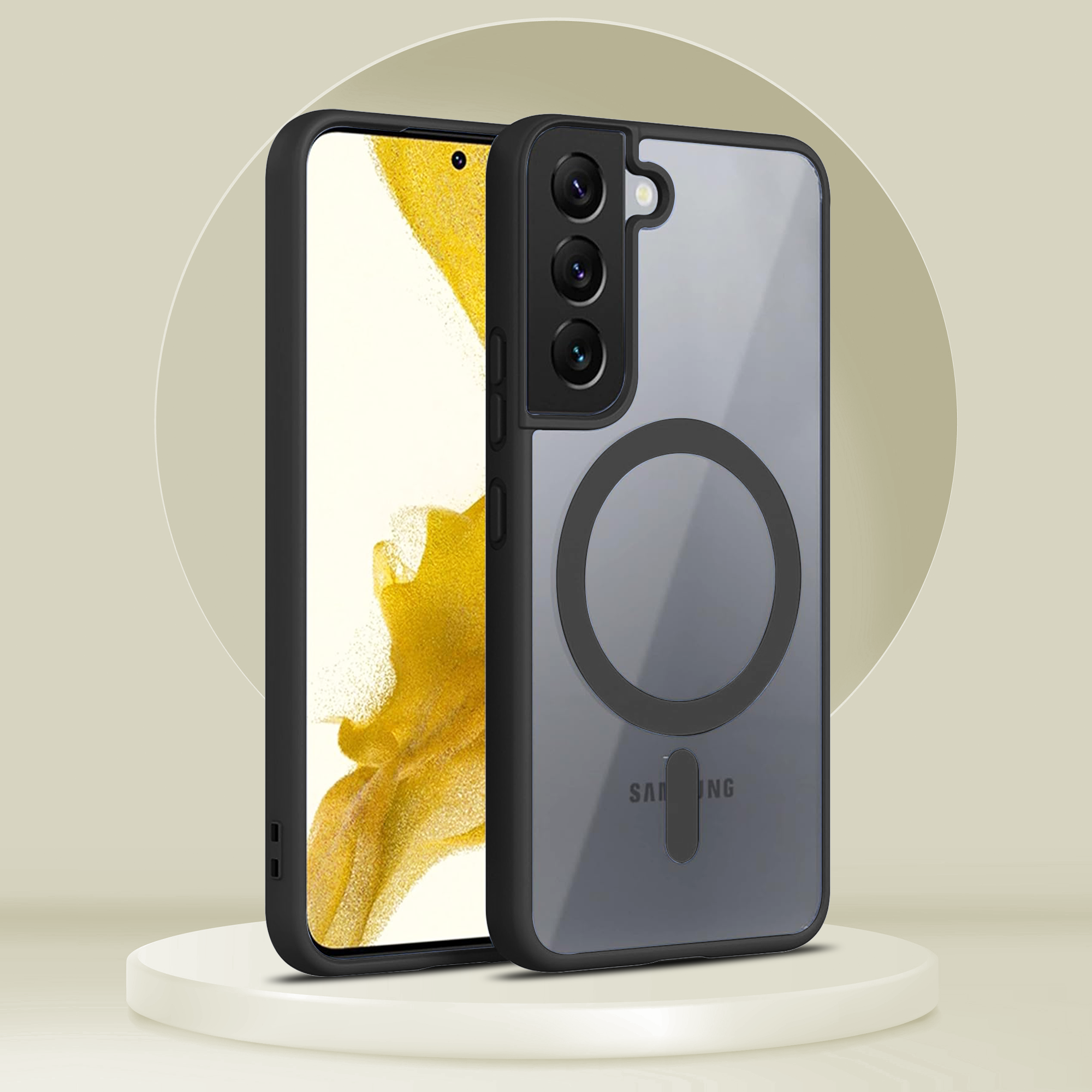 Samsung S22 Side Bumper Wireless Charging Case