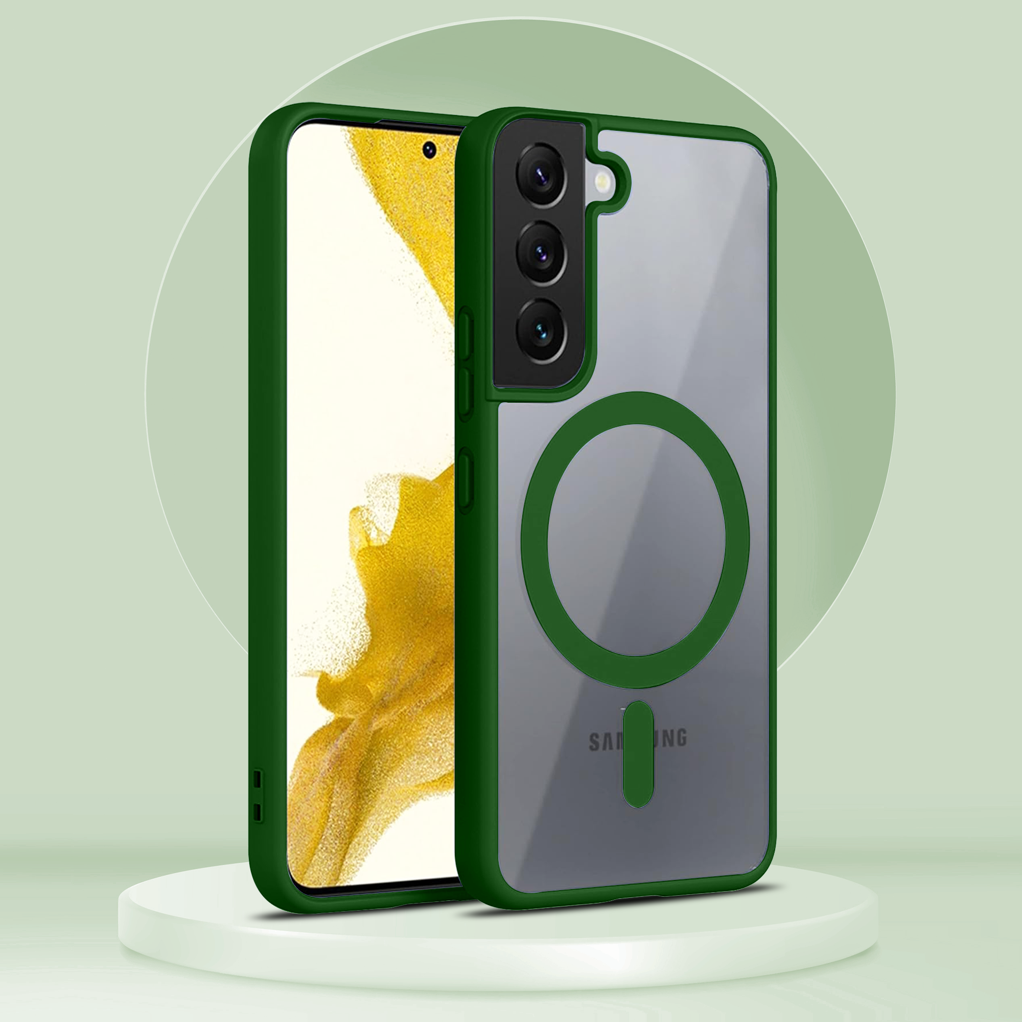 Samsung S22 Side Bumper Wireless Charging Case