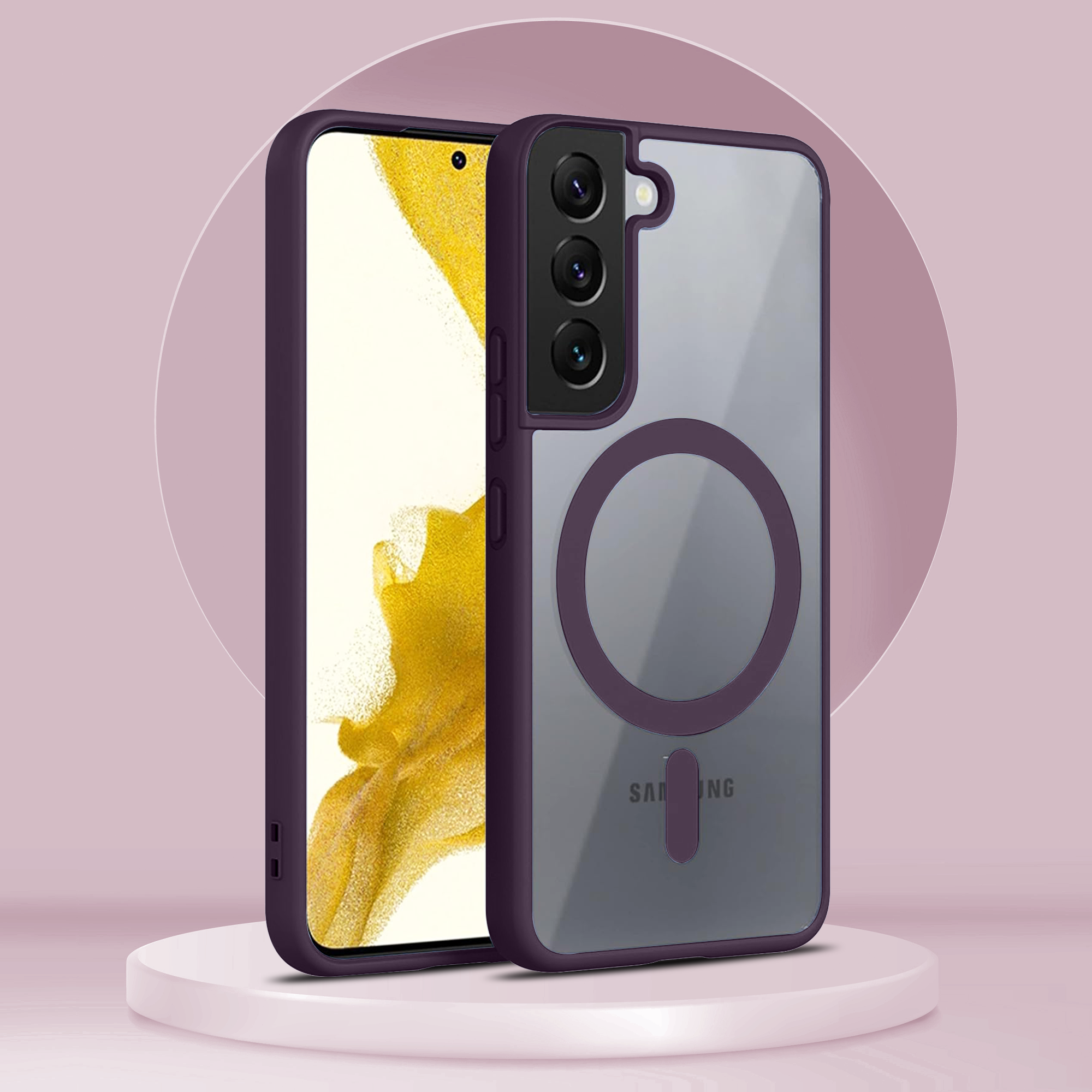 Samsung S22 Side Bumper Wireless Charging Case