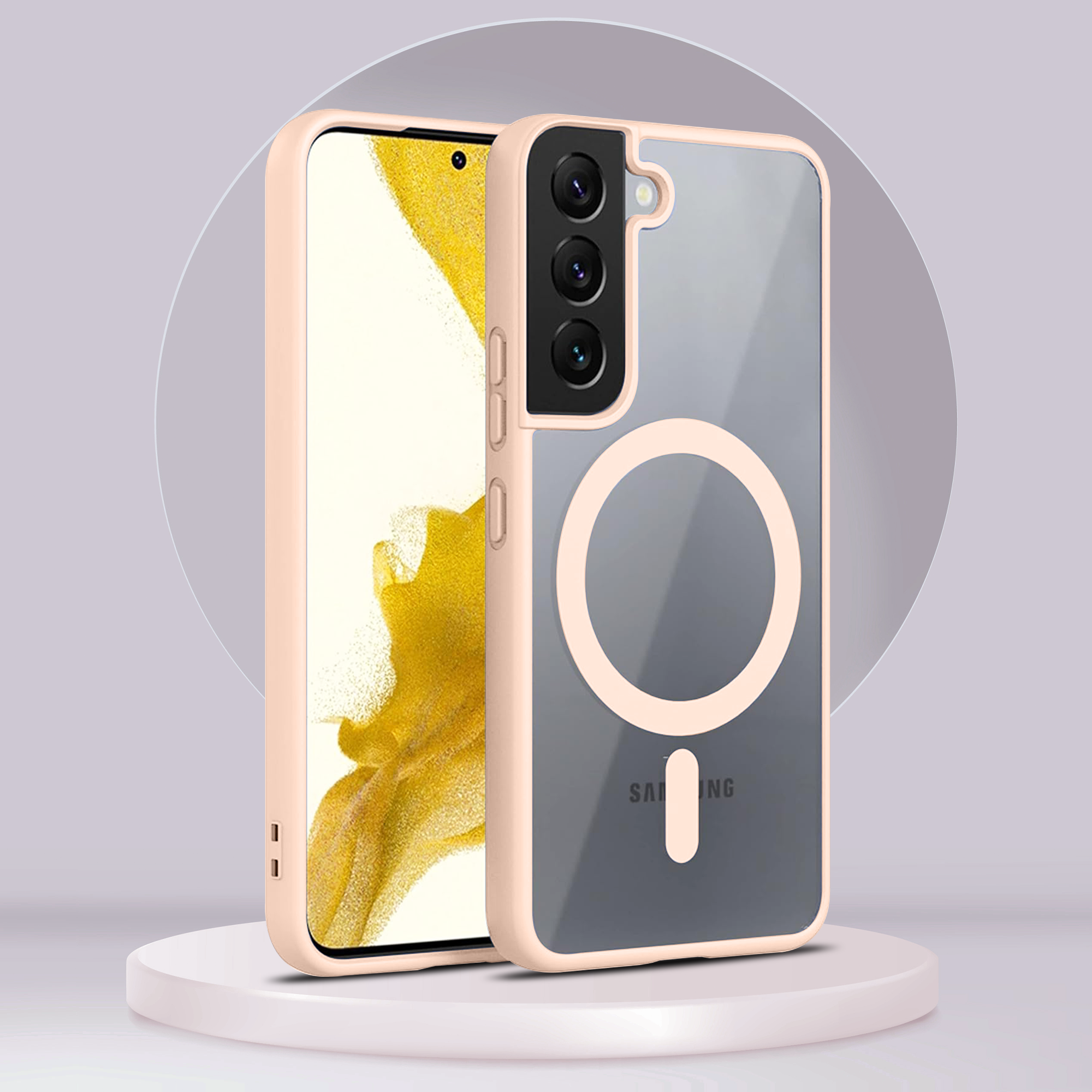 Samsung S22 Side Bumper Wireless Charging Case