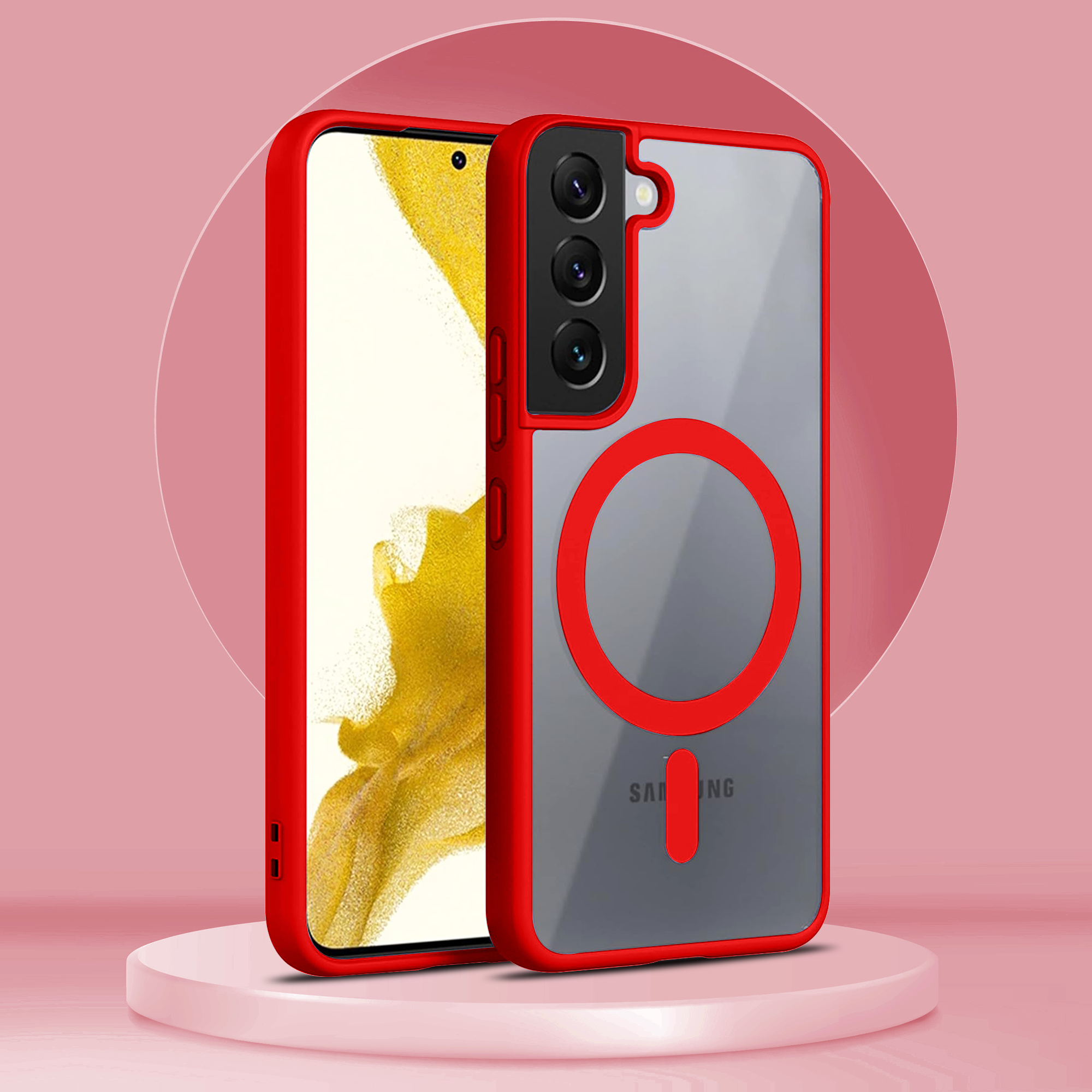 Samsung S22 Side Bumper Wireless Charging Case