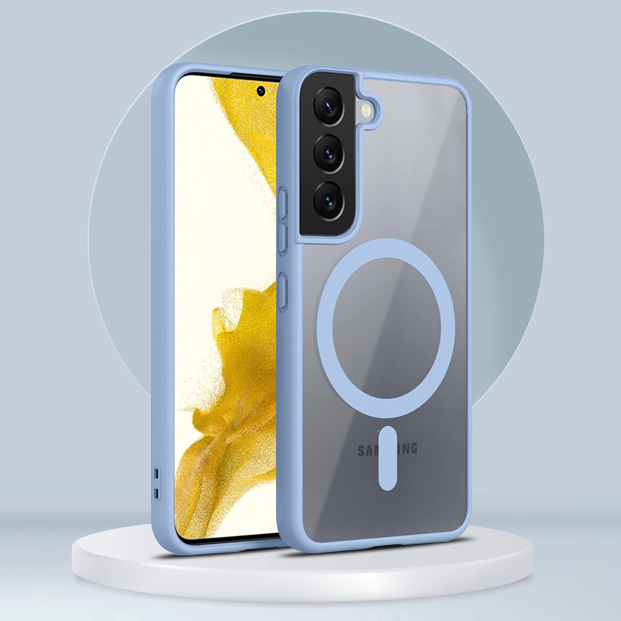 Samsung S22 Side Bumper Wireless Charging Case