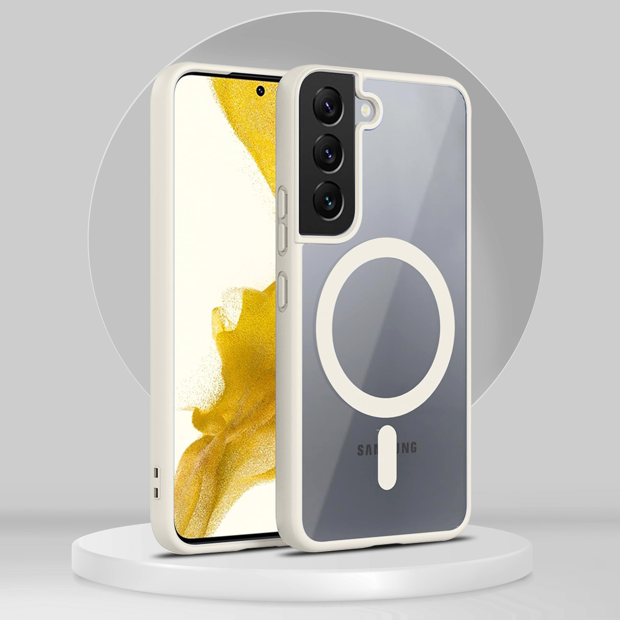 Samsung S22 Side Bumper Wireless Charging Case