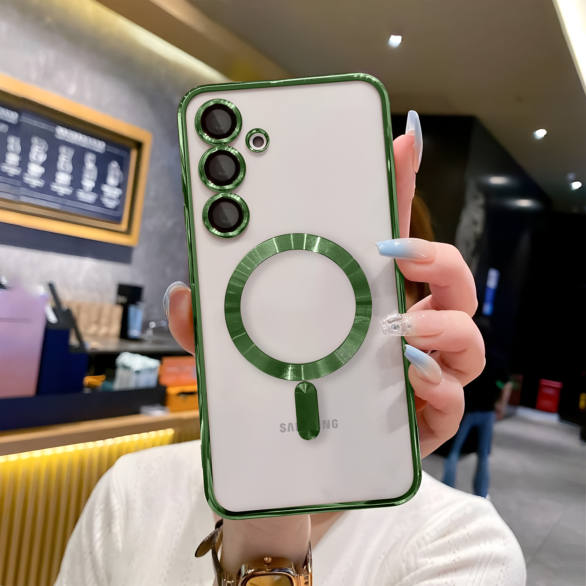 Samsung S23 FE Chrome Ring Case