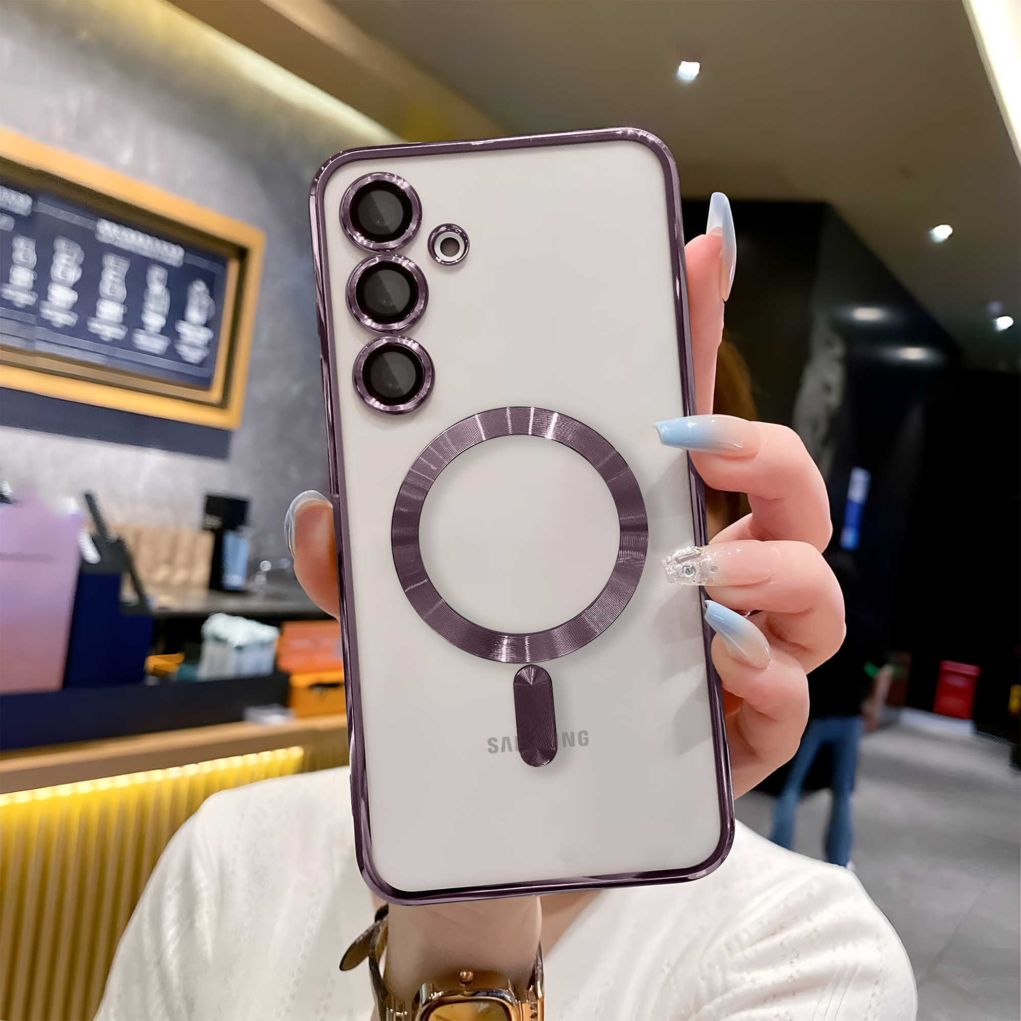 Samsung S23 FE Chrome Ring Case