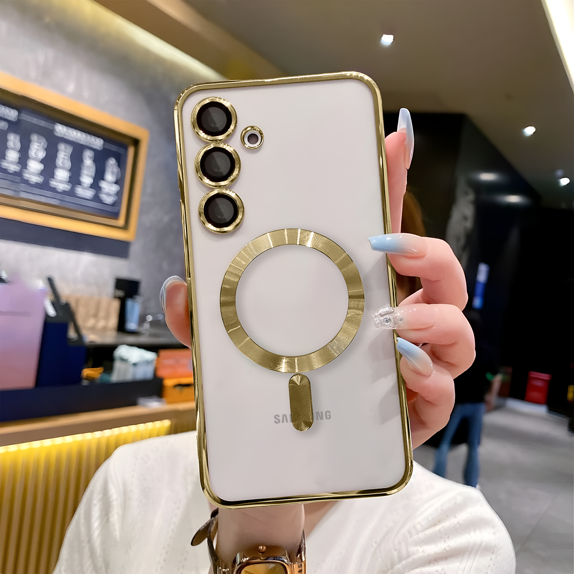 Samsung S23 FE Chrome Ring Case