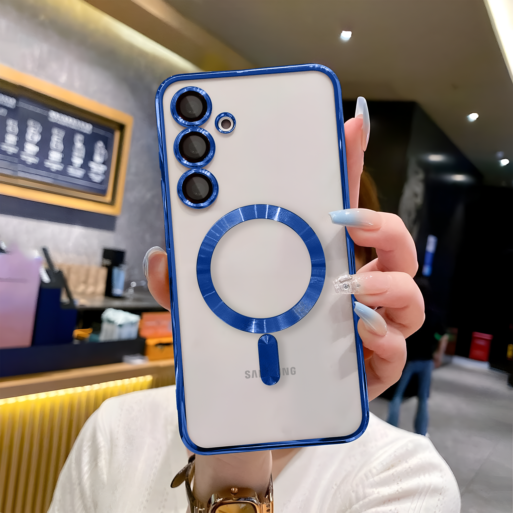 Samsung S23 FE Chrome Ring Case