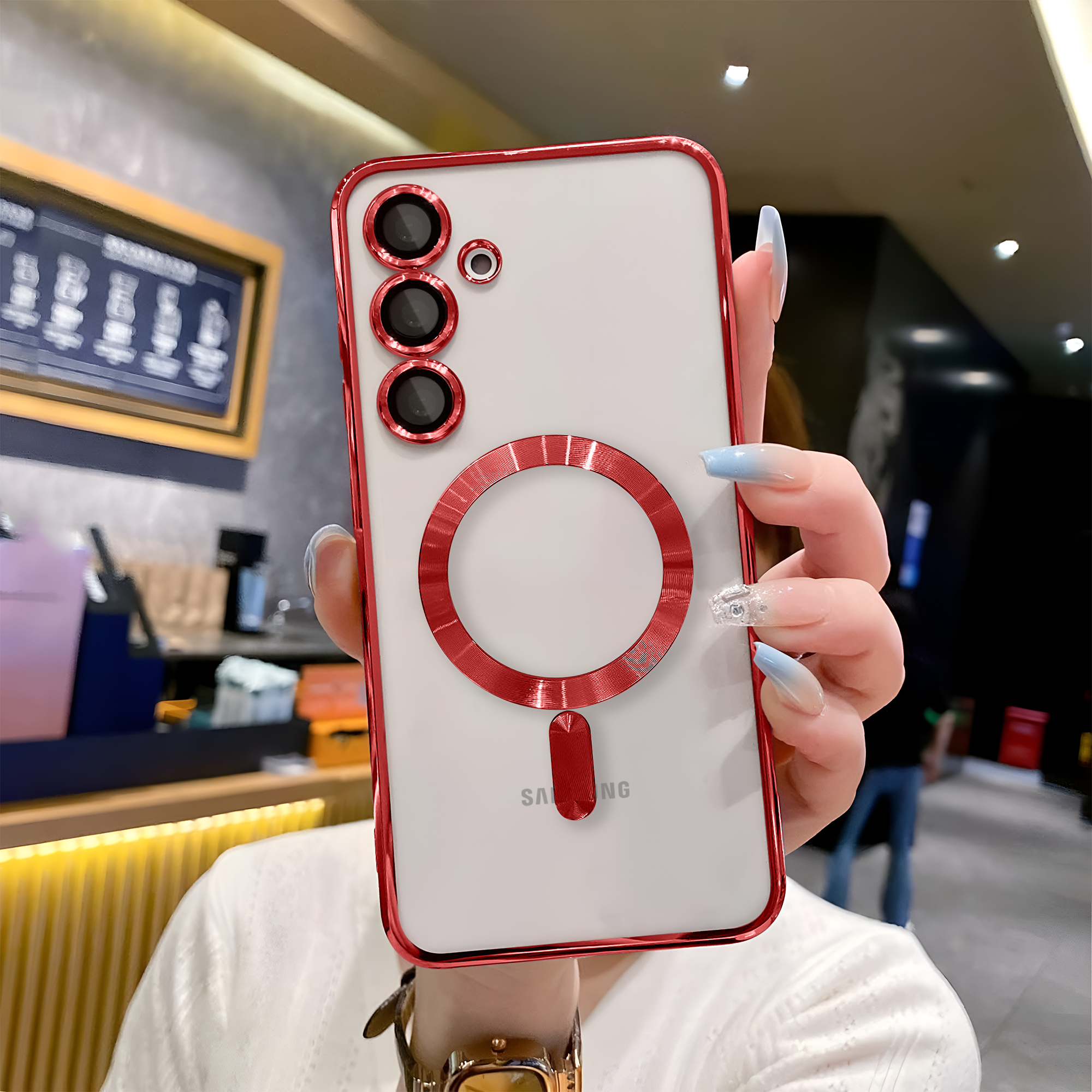 Samsung S23 FE Chrome Ring Case