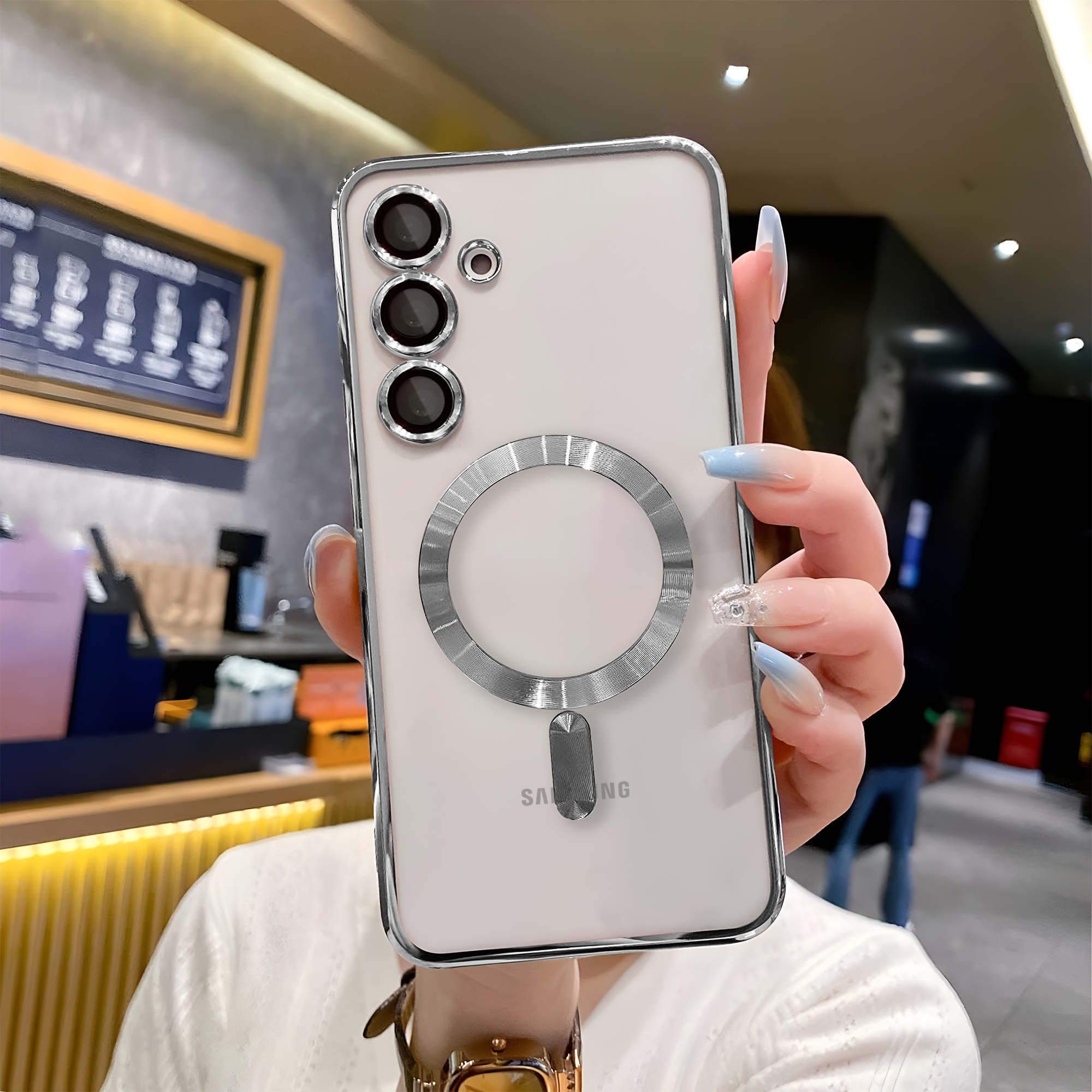 Samsung S23 FE Chrome Ring Case