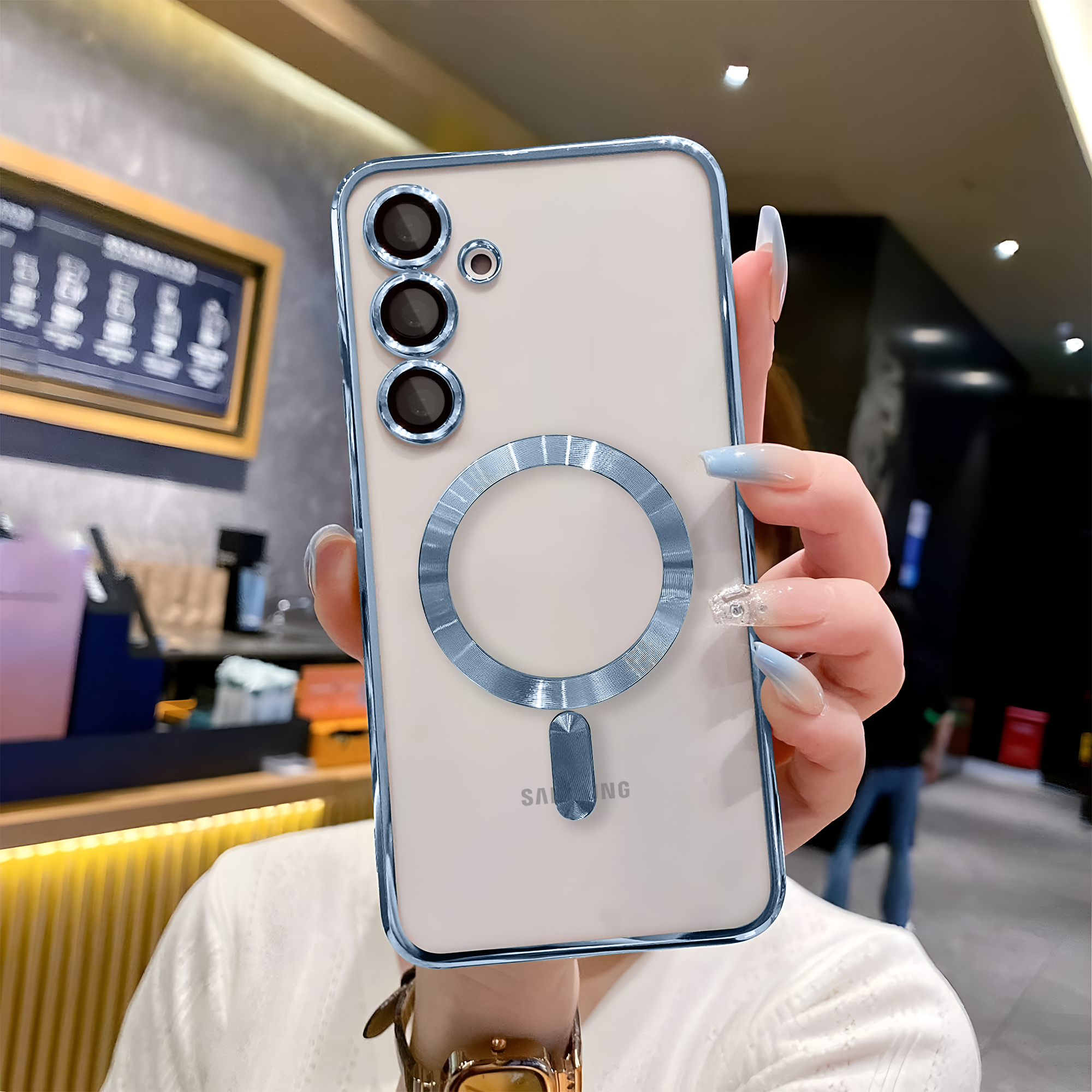 Samsung S23 FE Chrome Ring Case