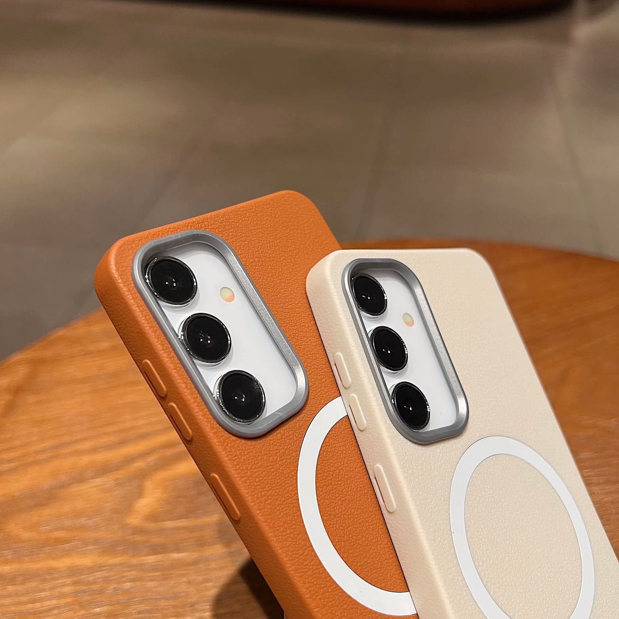 Samsung S23 FE Leather Texture MagSafe Case