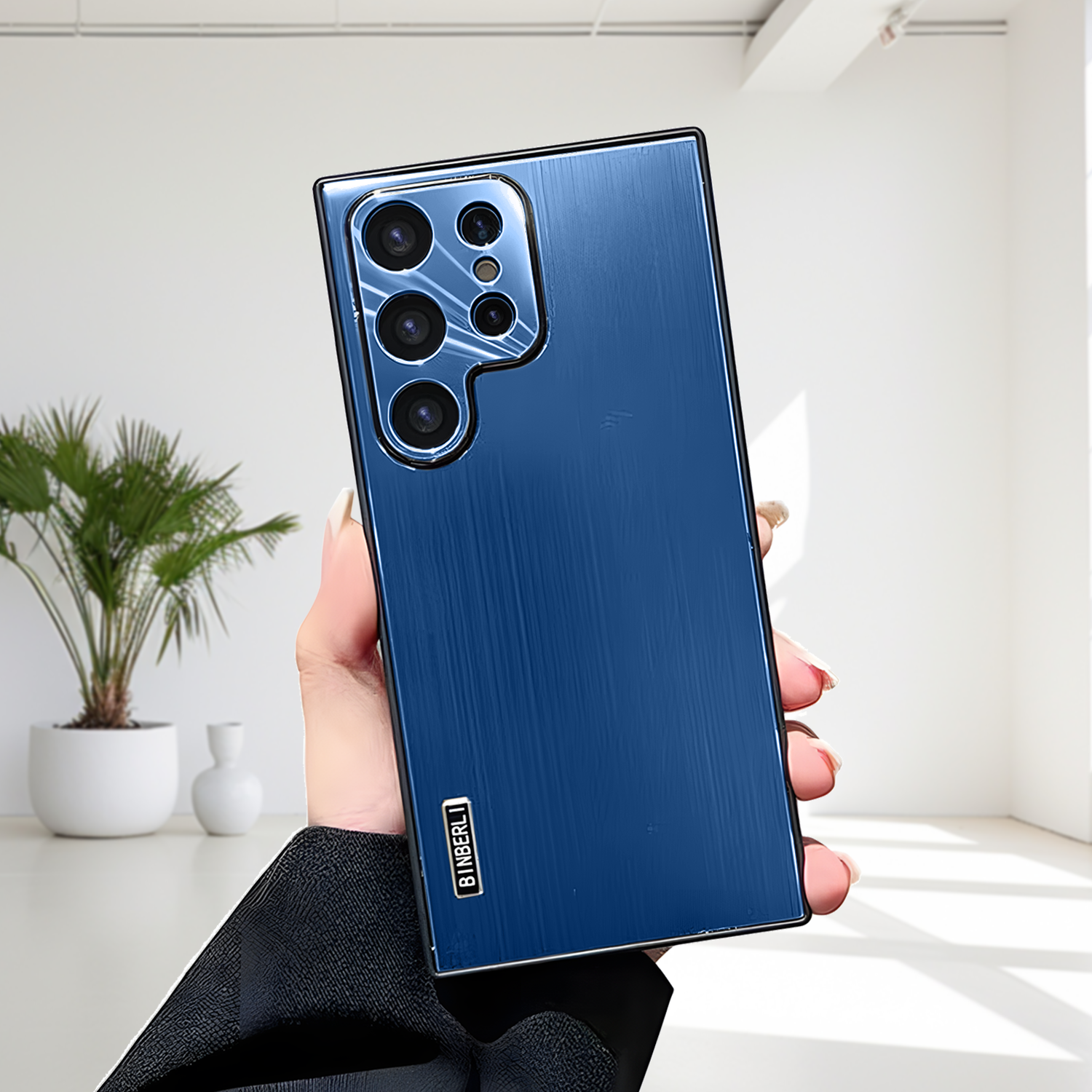 Samsung S24 Ultra Brushed Metal Armor Case