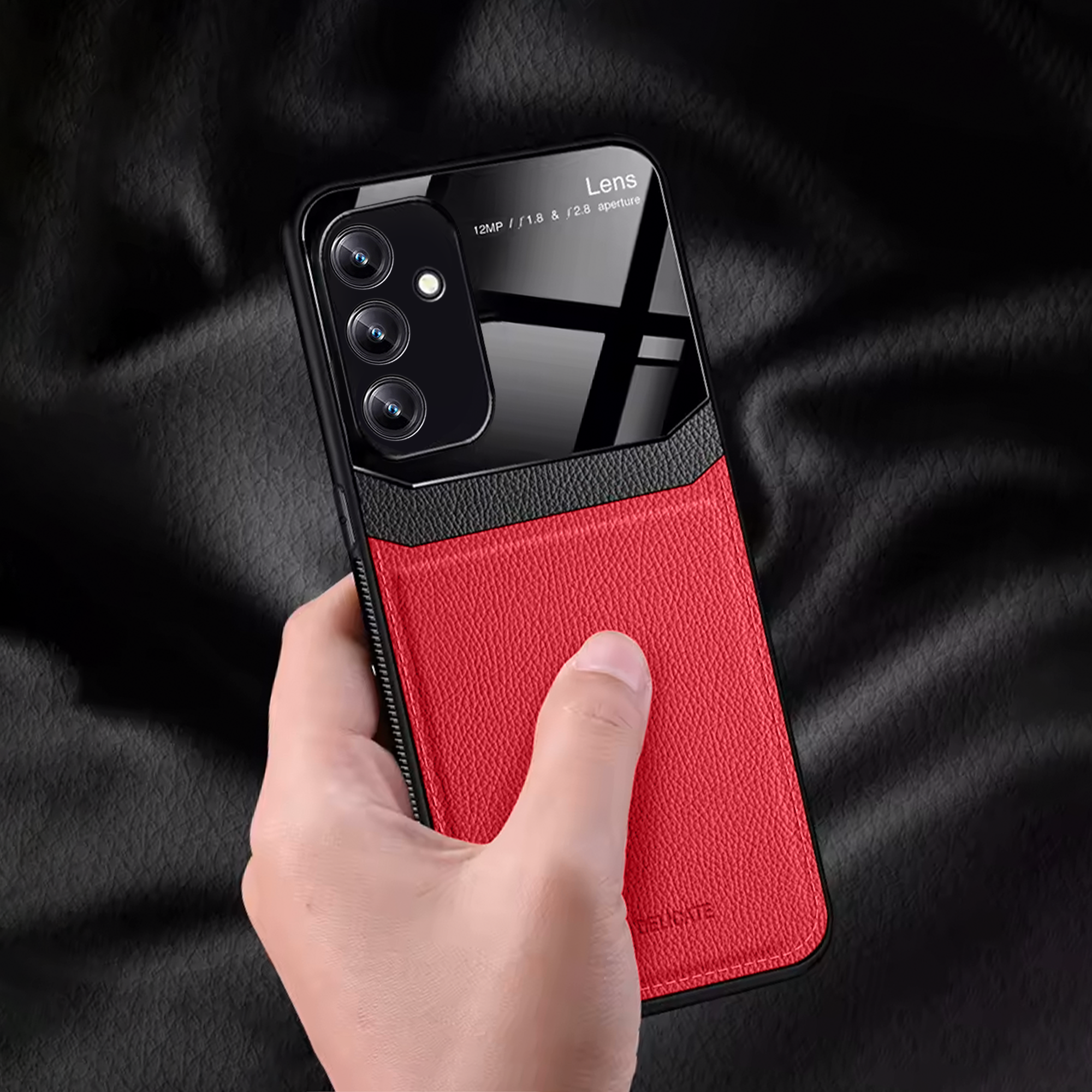 Galaxy A34 Leather Fiberglass Case