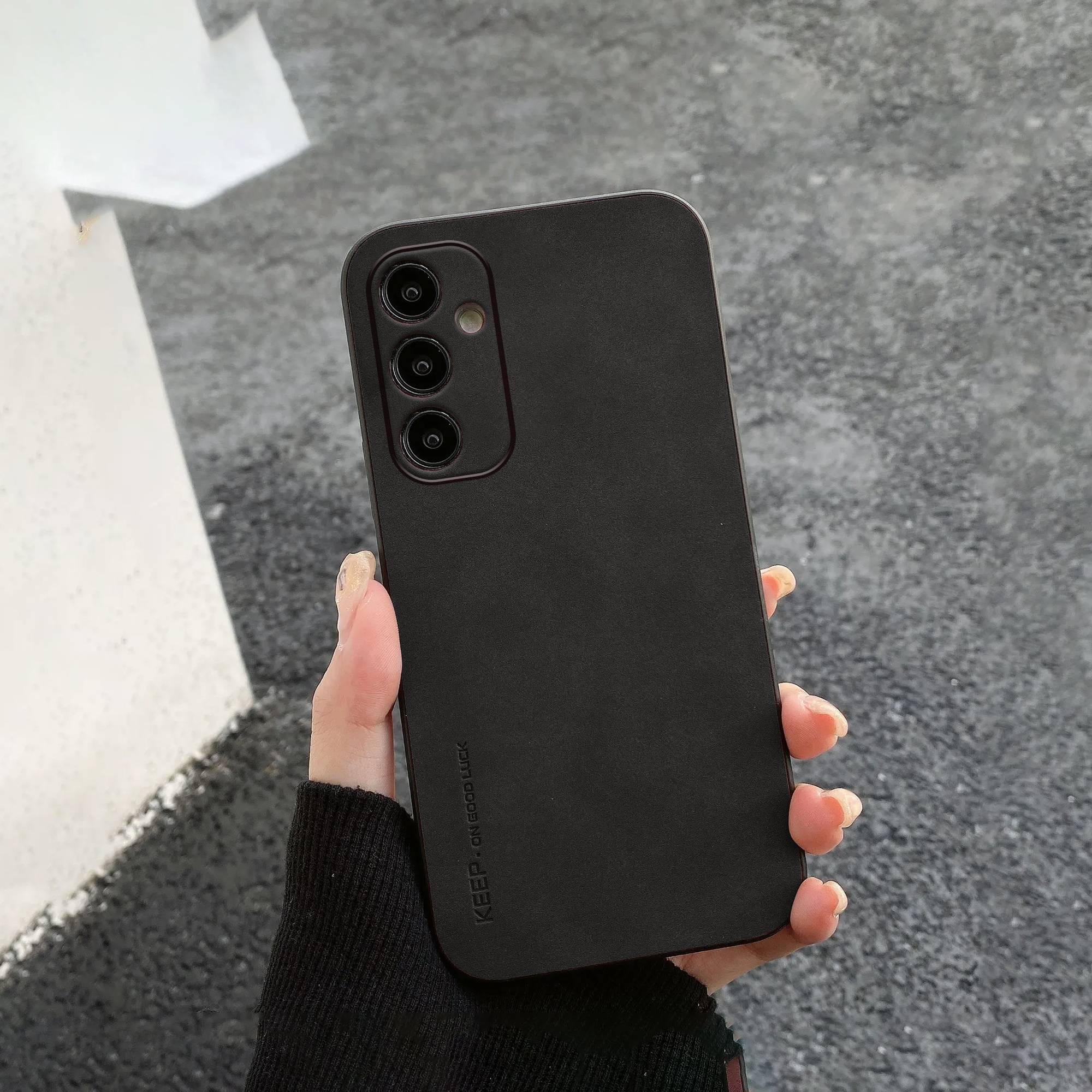 Galaxy A34 Leather Finish Case