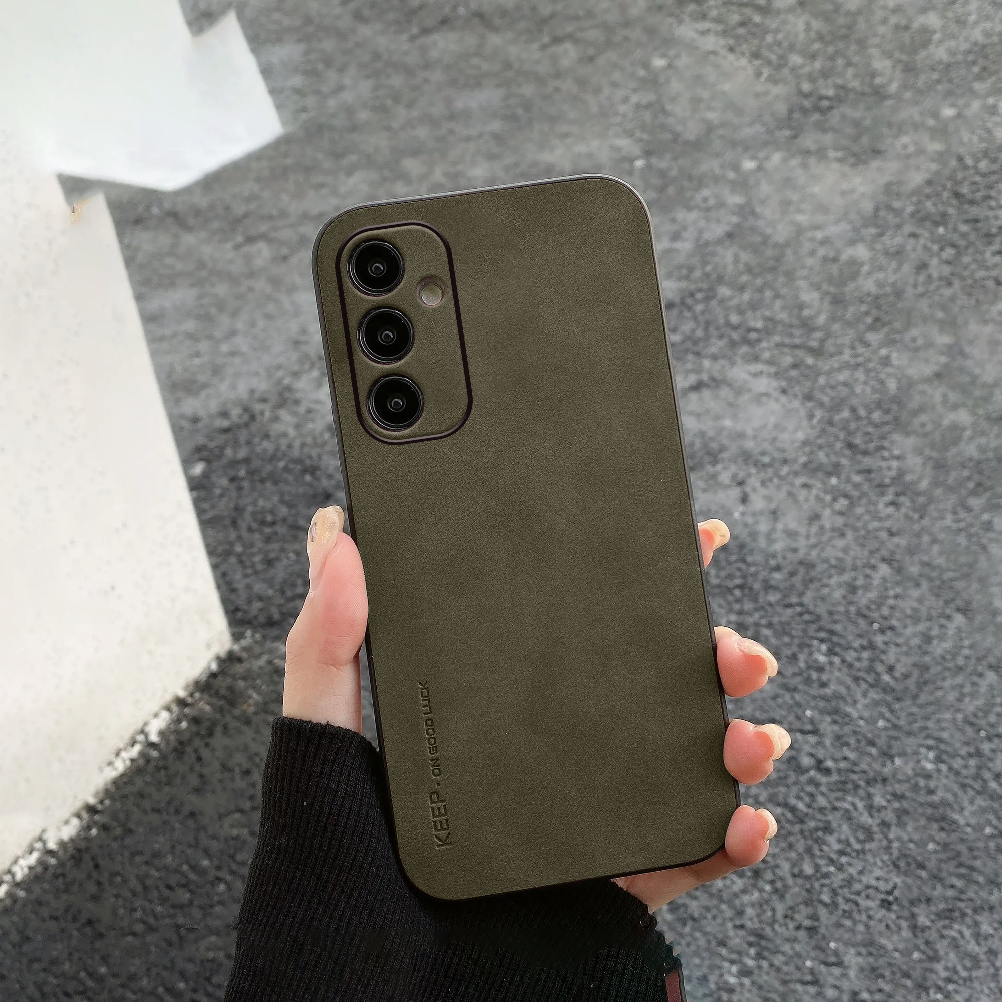 Galaxy A34 Leather Finish Case