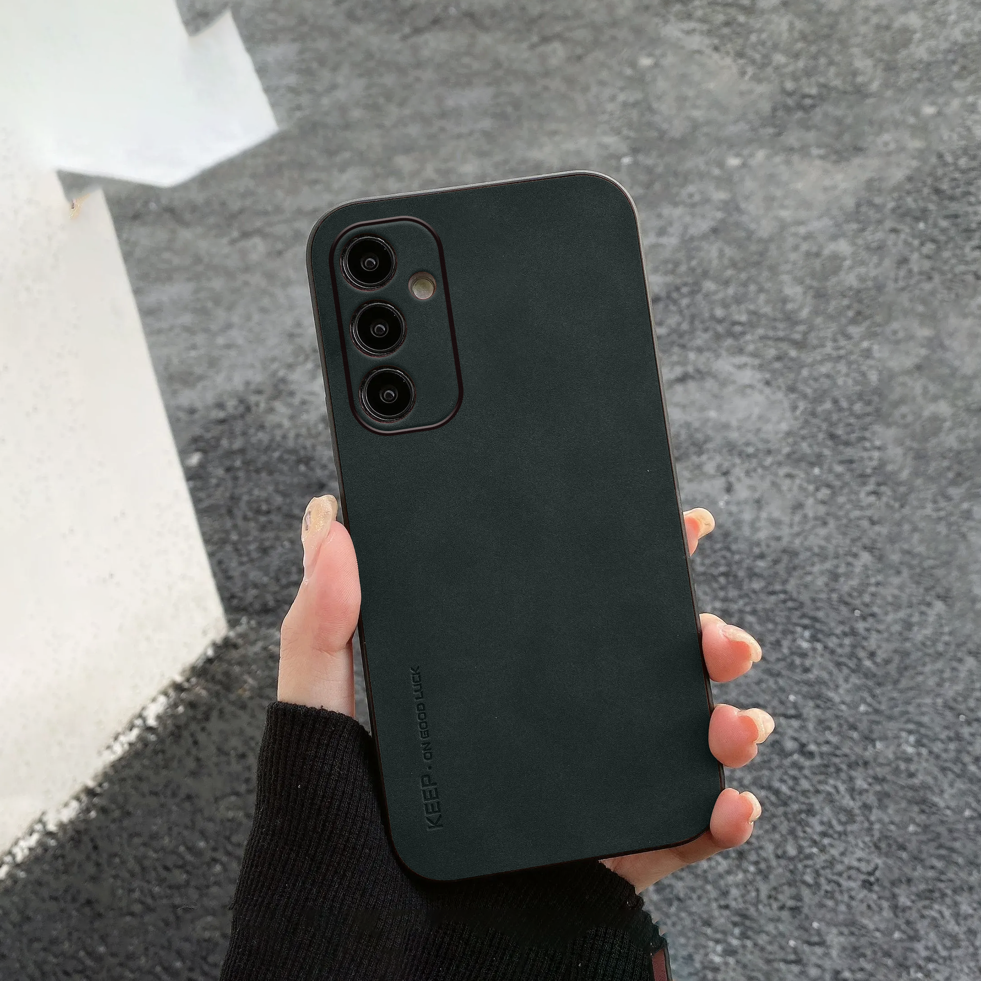 Galaxy A34 Leather Finish Case