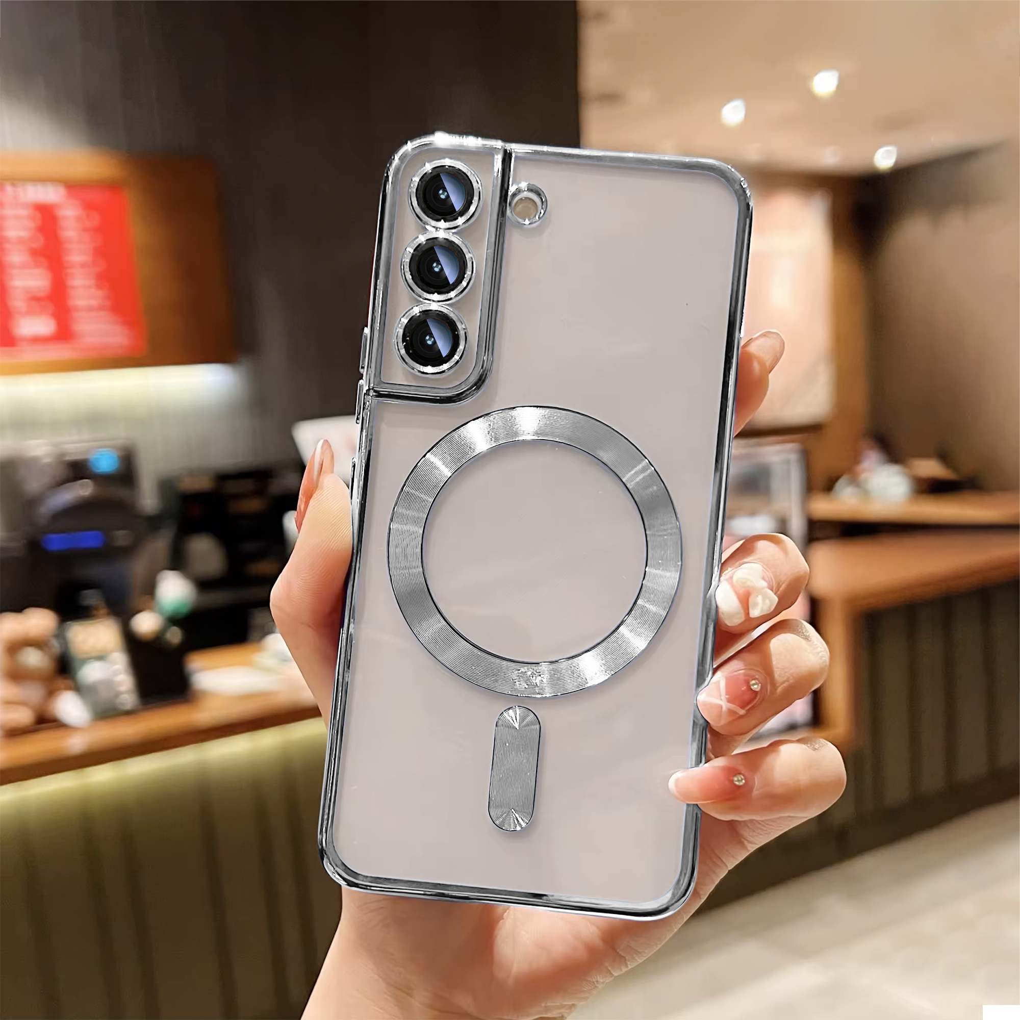 Samsung S22 Chrome Ring Case