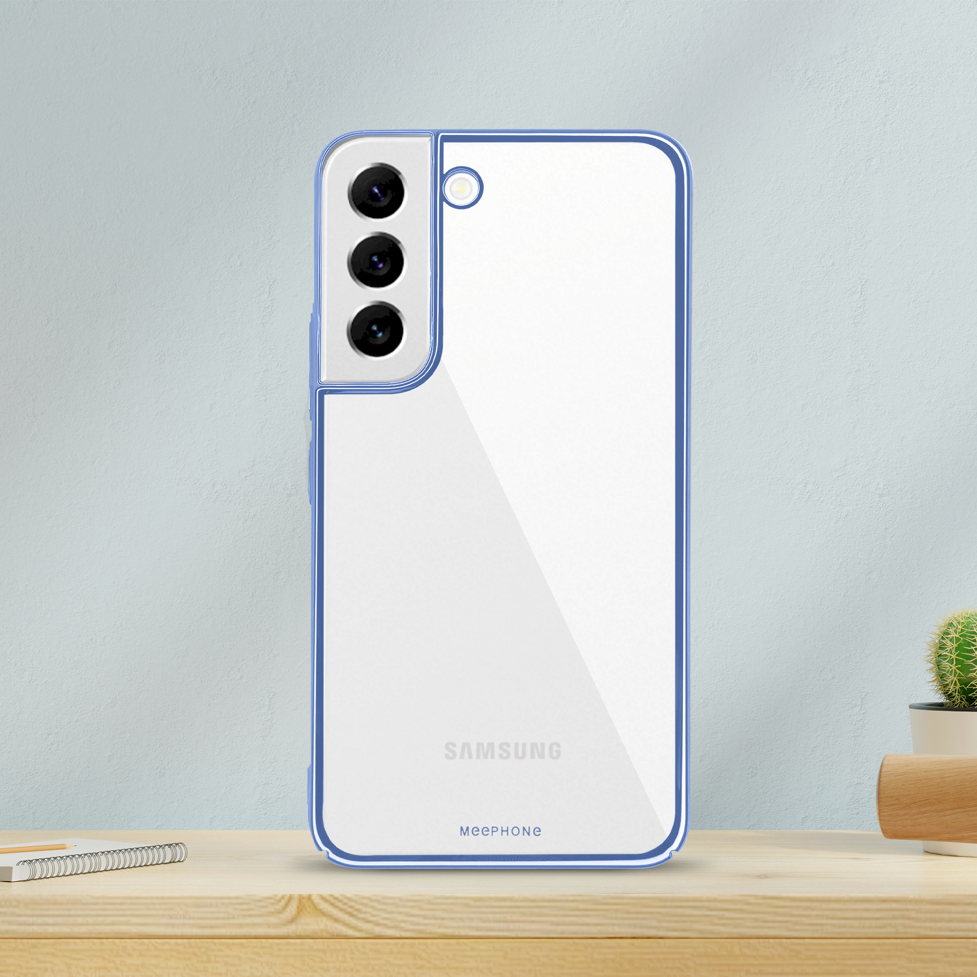 Samsung S22 Hard Transparent Chrome Case