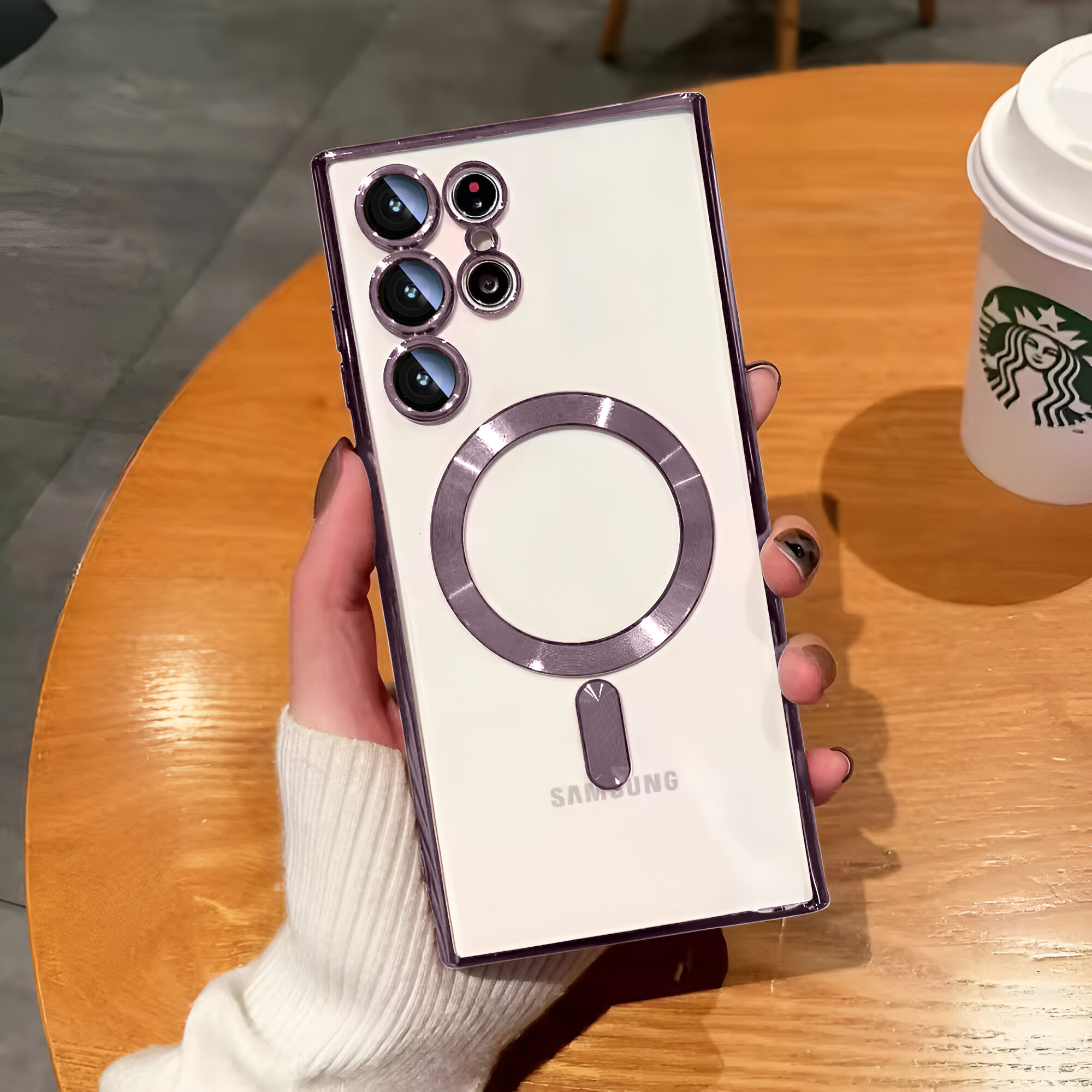 Samsung S22 Ultra Chrome Ring Case