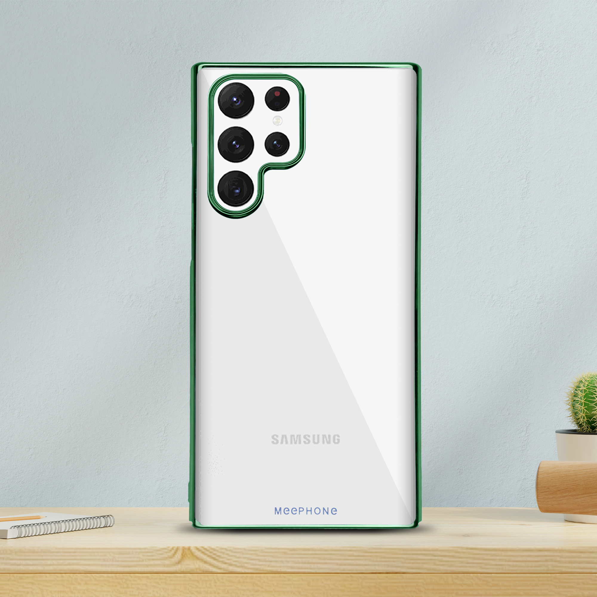 Samsung S22 Ultra Hard Transparent Chrome Case