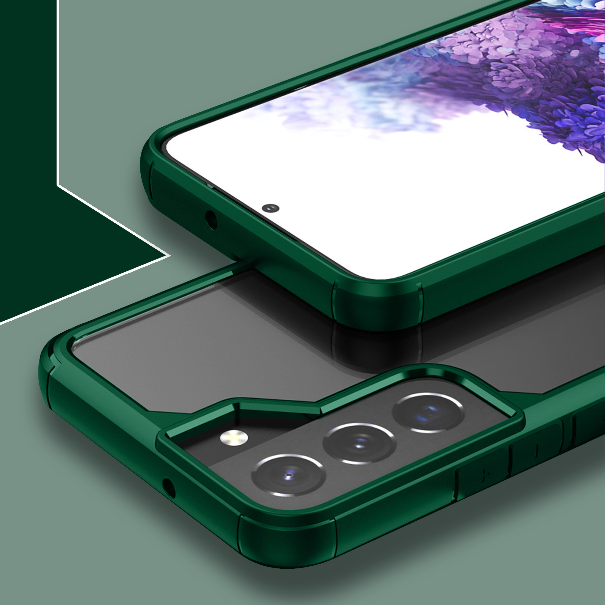 Samsung S22 Side Bumper Transparent Case