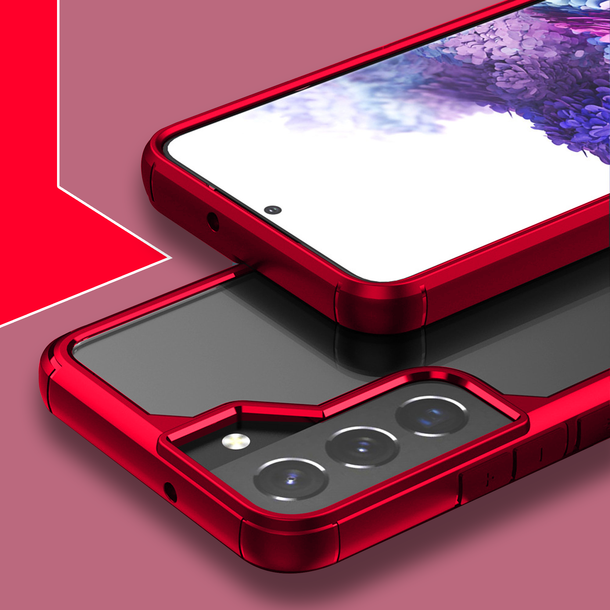 Samsung S22 Side Bumper Transparent Case