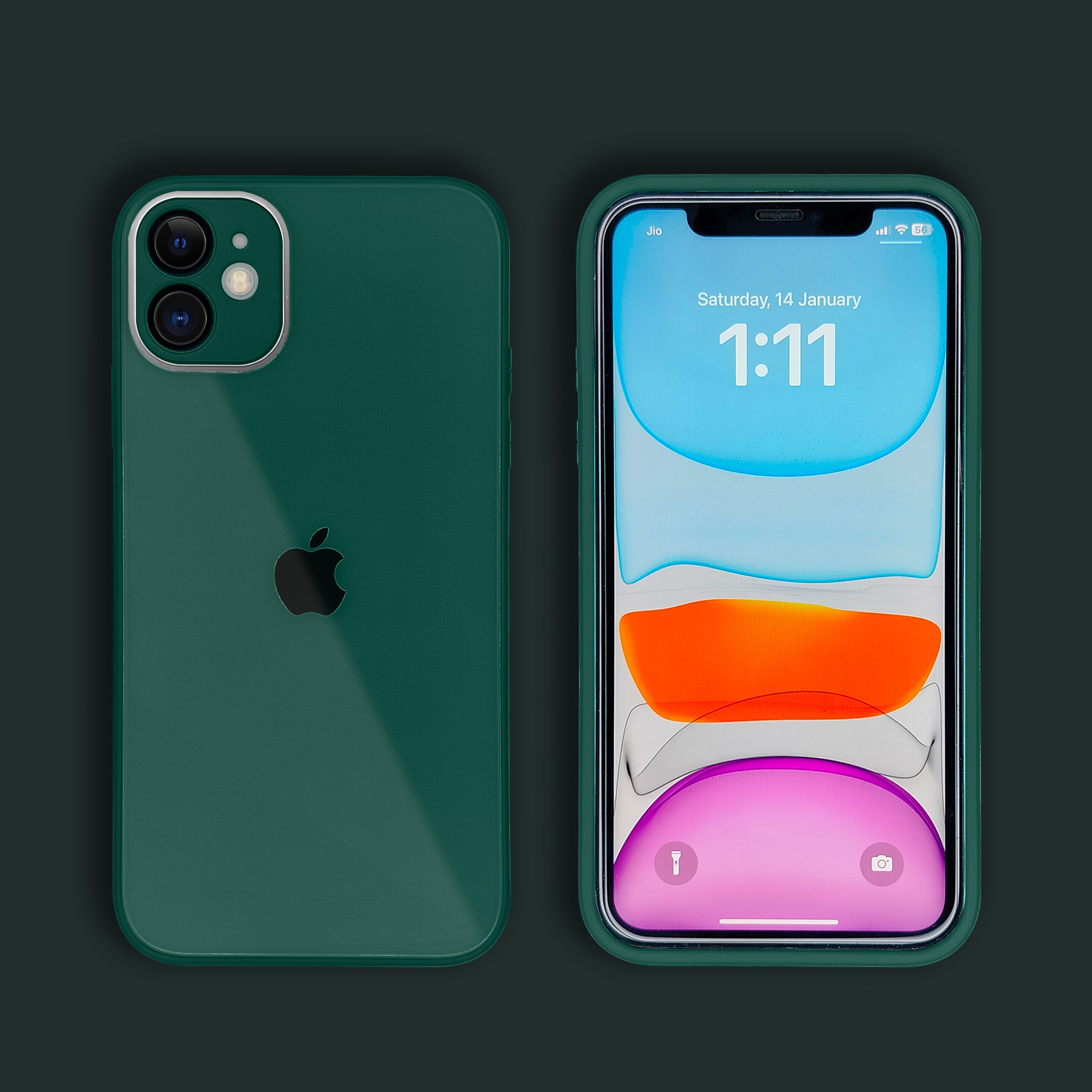 iPhone 11 Aqua Glass Camera Protector Case