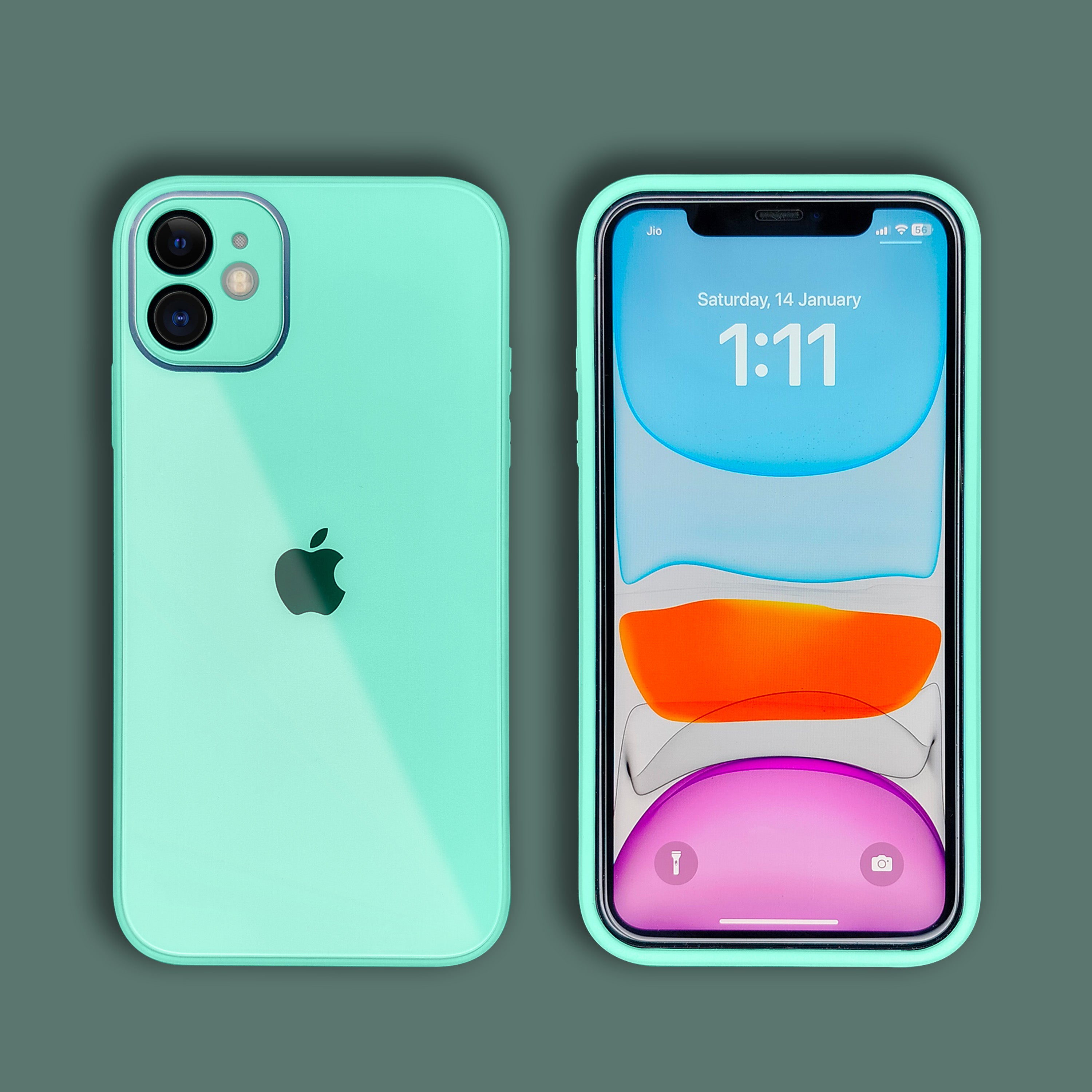 iPhone 11 Aqua Glass Camera Protector Case