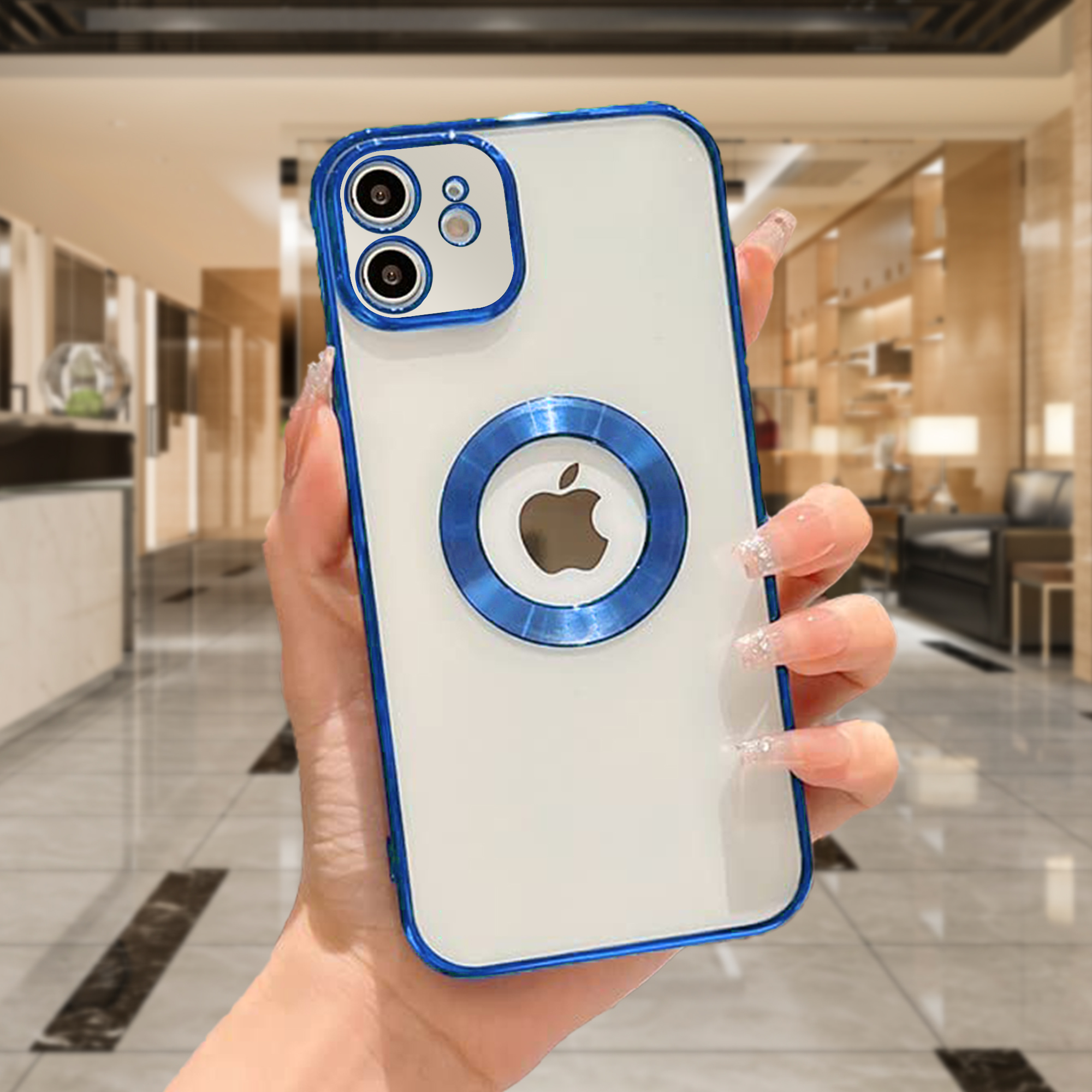 iPhone 11 Chrome Ring Logo Cut Case