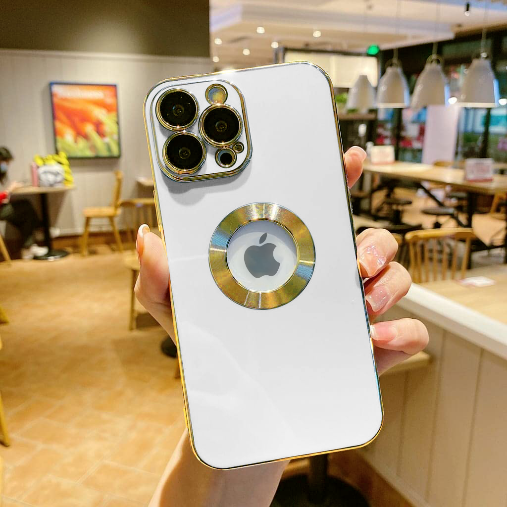 iPhone 13 Pro Deluxe Logo Cut Chrome Ring Case